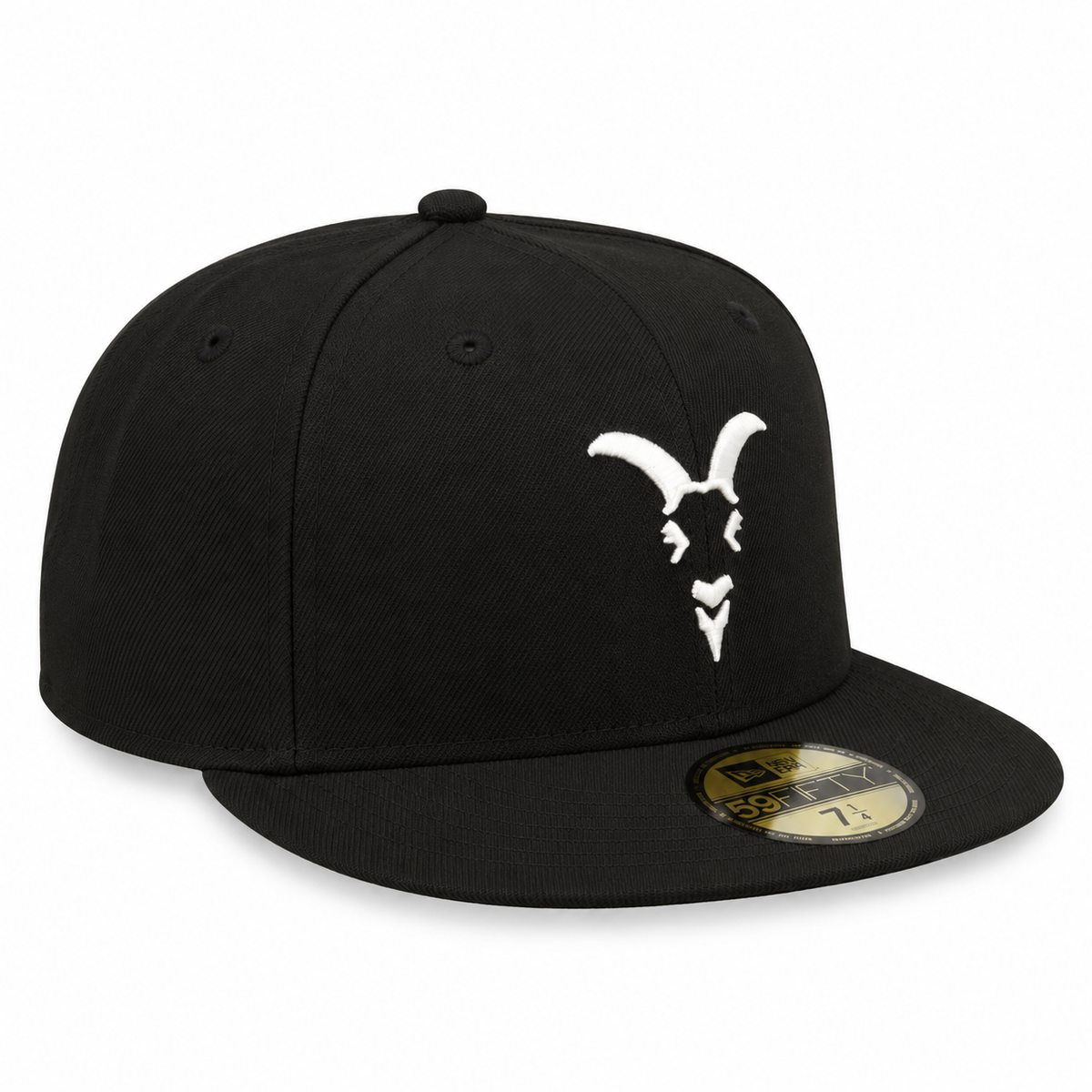 New Era Chivas 71079834 black and white 59FIFTY fitted hat - opposite angle