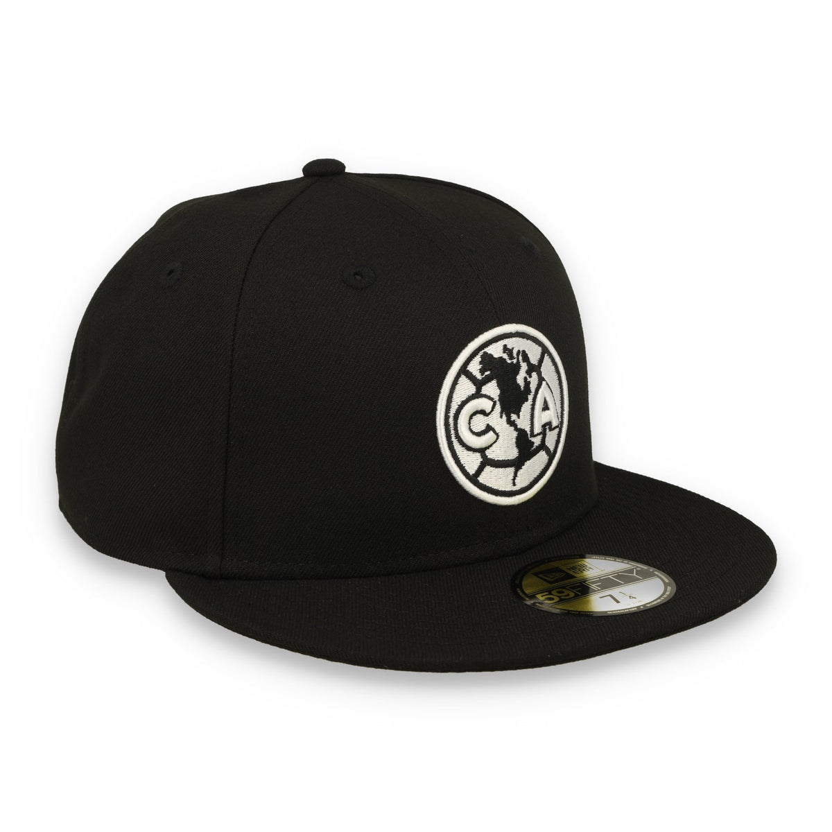 New Era Club America Black and White 59FIFTY Fitted Hat