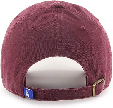 '47 BRAND LOS ANGELES DODGERS '47 MVP ADJUSTABLE HAT-Dark Maroon