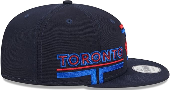 New Era Men's Toronto Blue Jays City Connect 9FIFTY Snapback Hat 2024 Toronto Side Patch-navy
