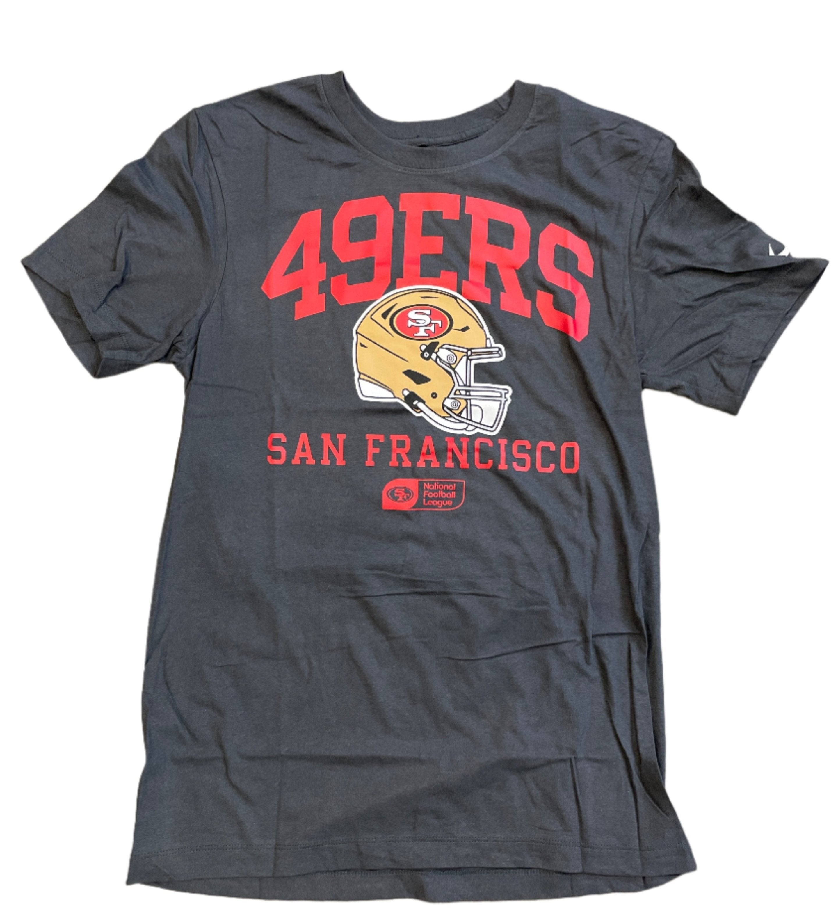 Nike Men's San Francisco 49ers Helmet T-Shirt-Dark Grey