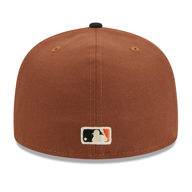 New Era San Francisco Giants Harvest 50th Side Patch 59fifty Fitted Hat-Brown
