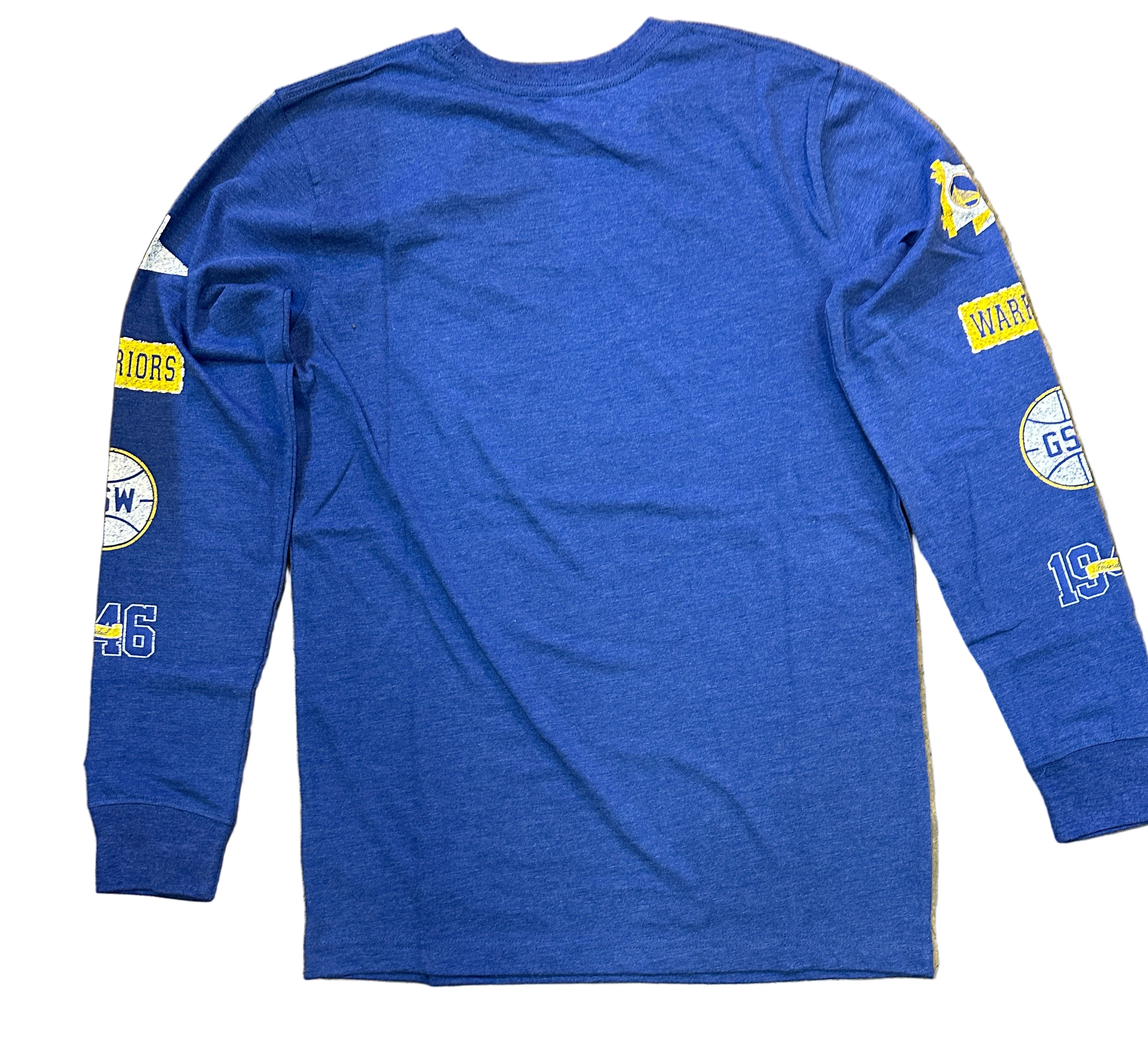 New Era Golden State Warriors Badges Long Sleeve T-Shirt-