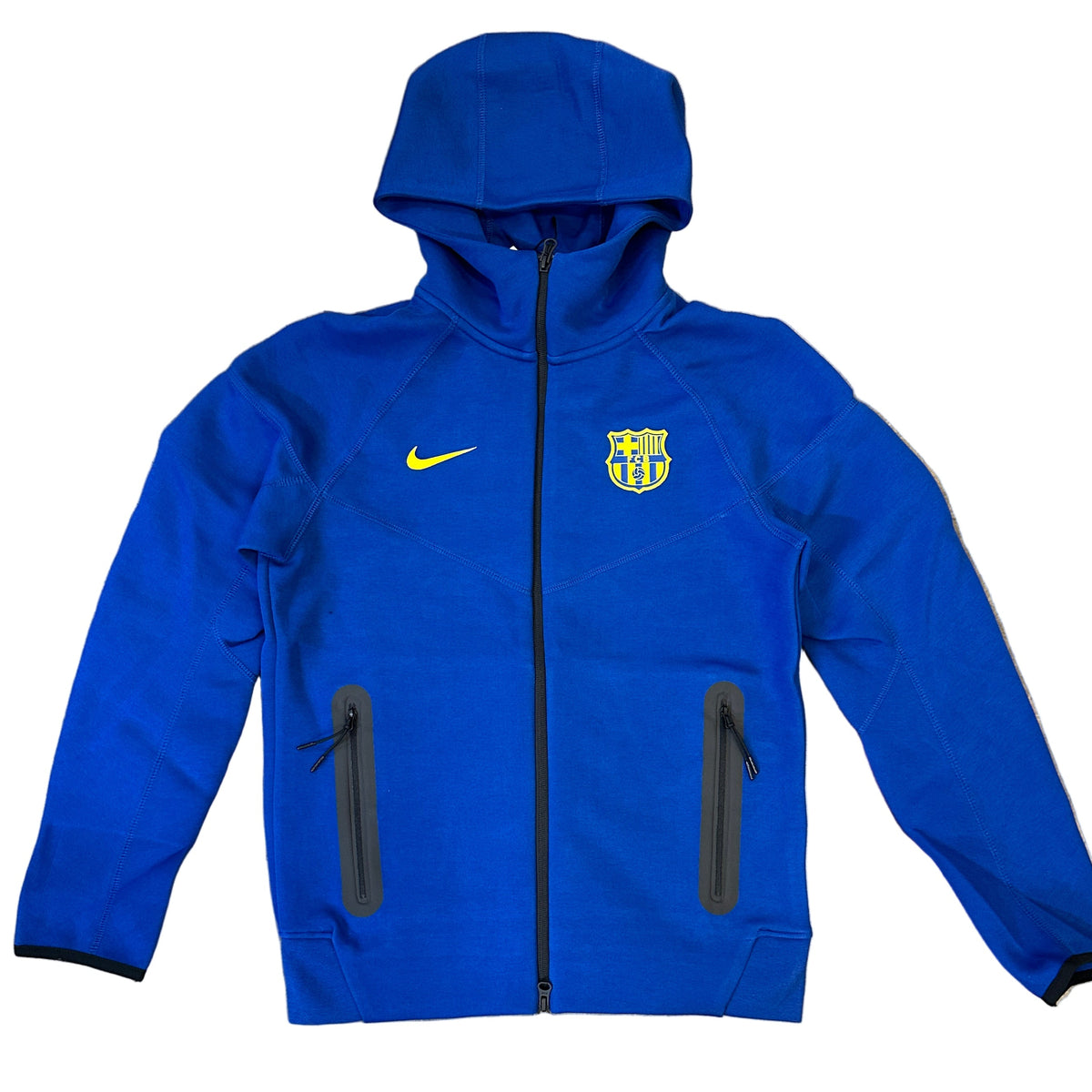 Nike FC Barcelona Tech Fleece SE Jacket-Gym Blue/Opti Yellow