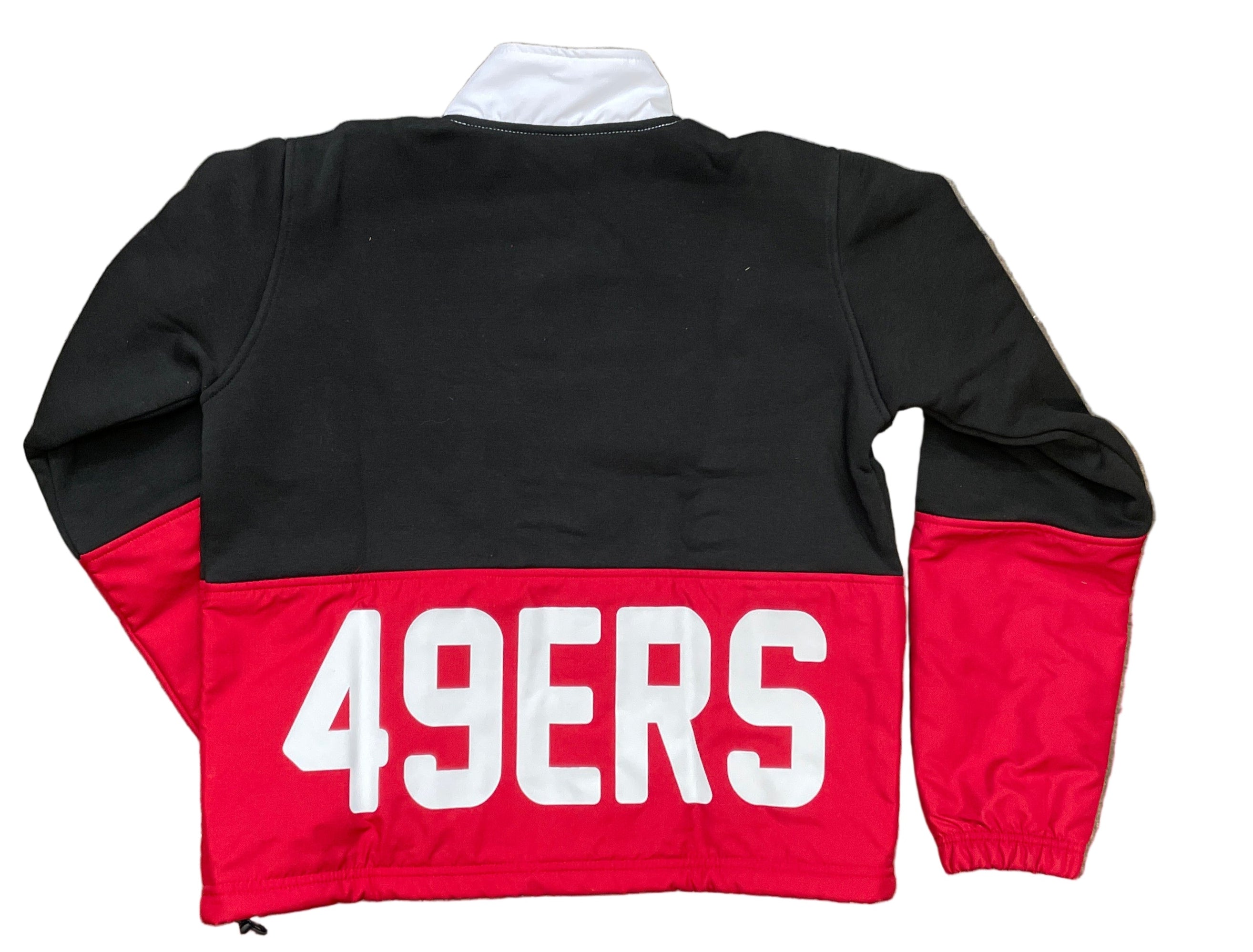 New Era Women's San Francisco 49ers Half Fleece Half Windbreaker Jacket