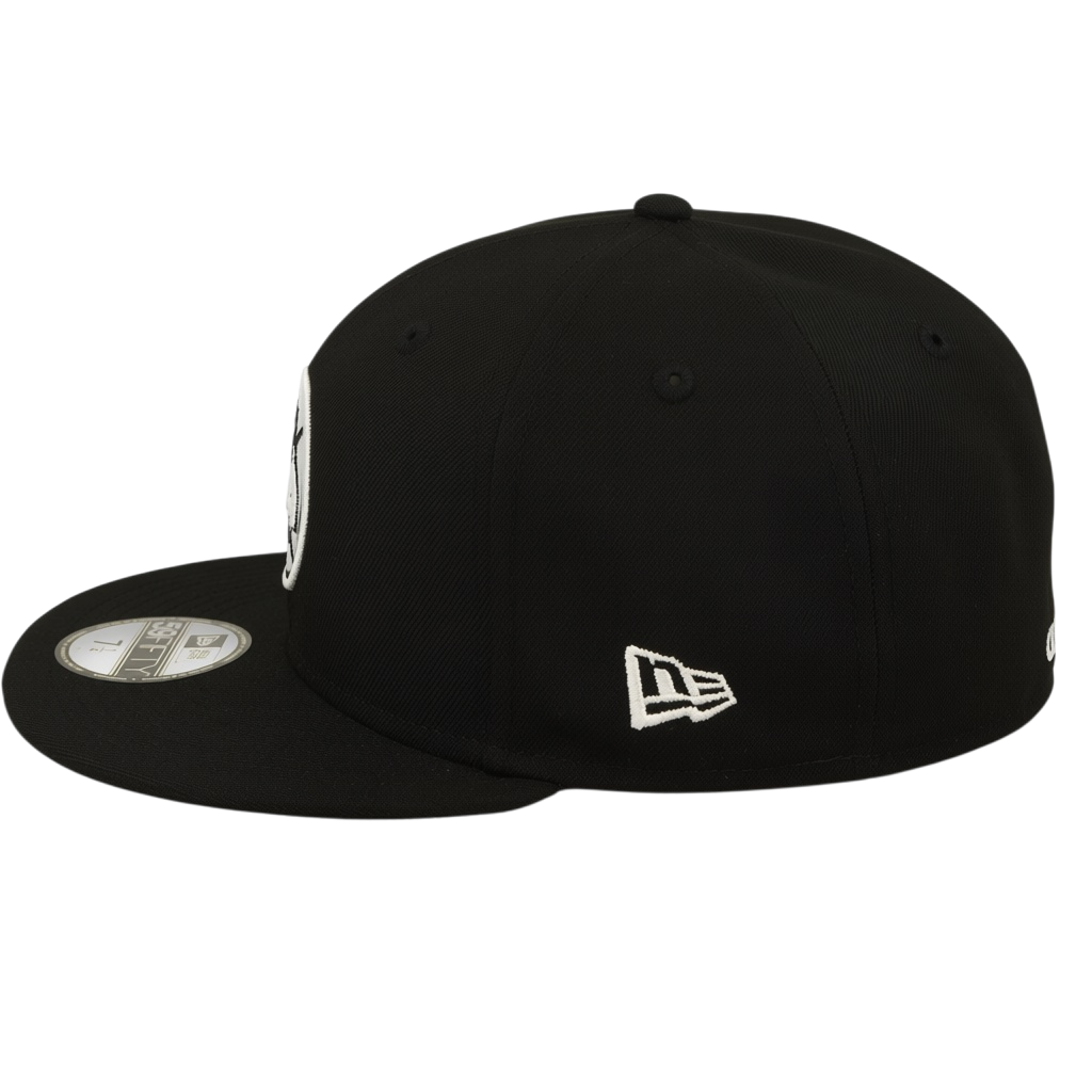 New Era Club America Black and White 59FIFTY Fitted Hat