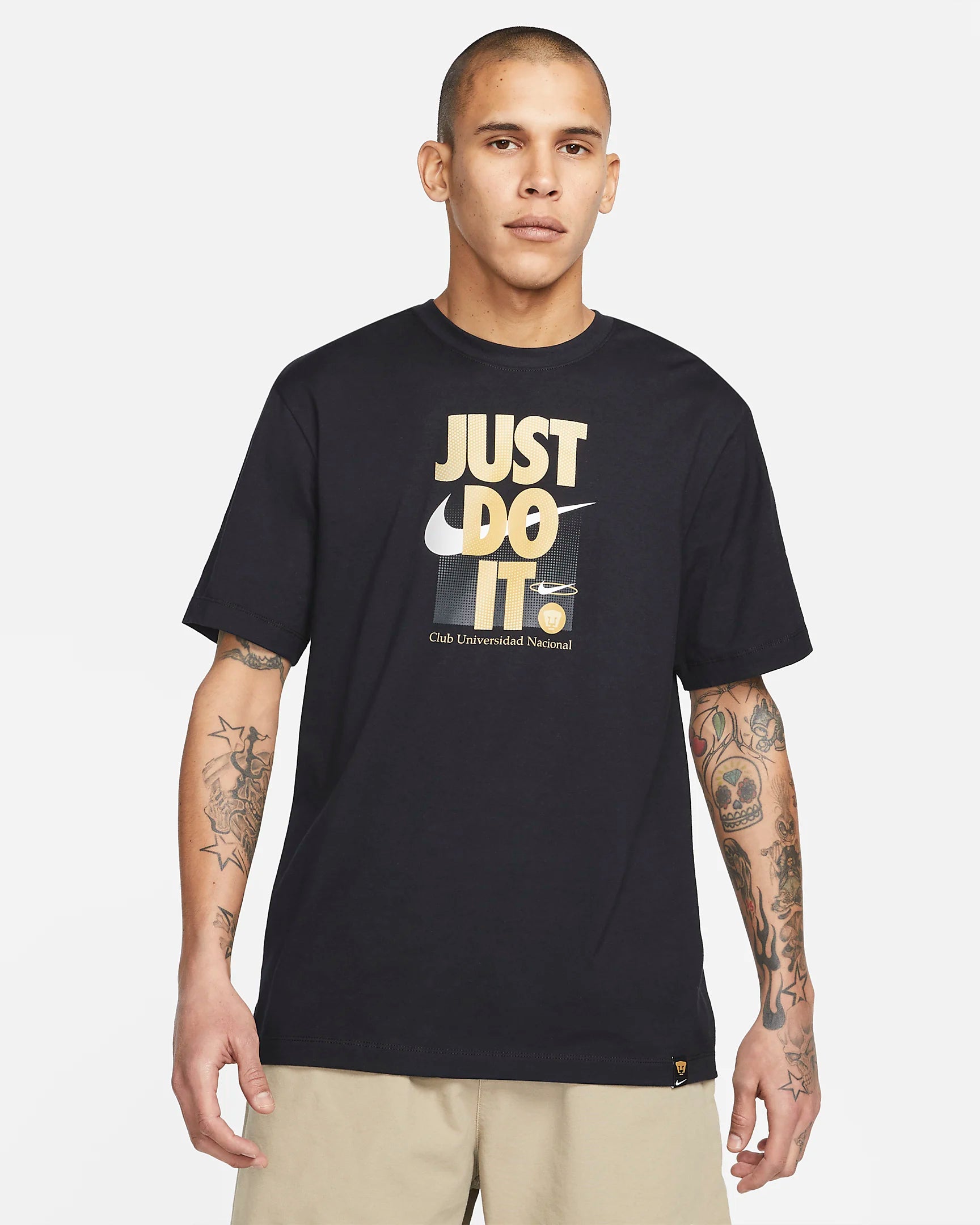 Nike PUMAS UNAM Just Do It T-Shirt- Black