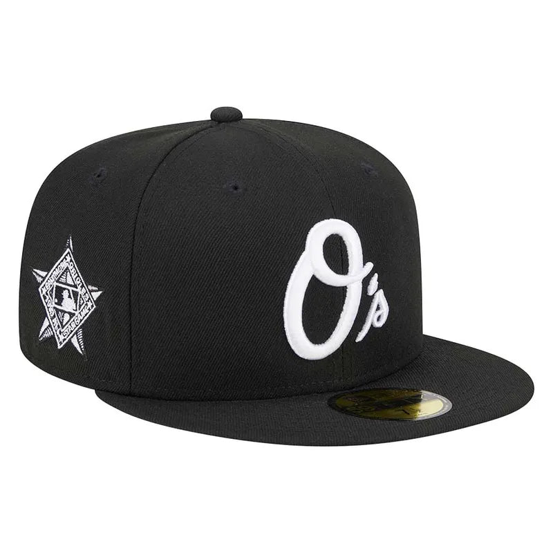 New Era Baltimore Orioles 1993 All Star Game Side Patch 59FIFTY Fitted Hat-Black/White