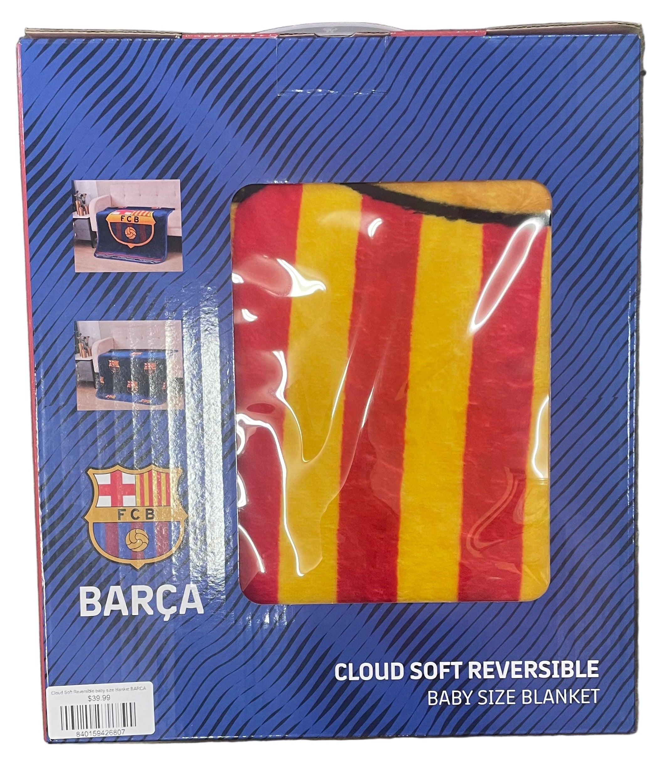Barcelona Cloud Soft Reversible Baby Size Blanket