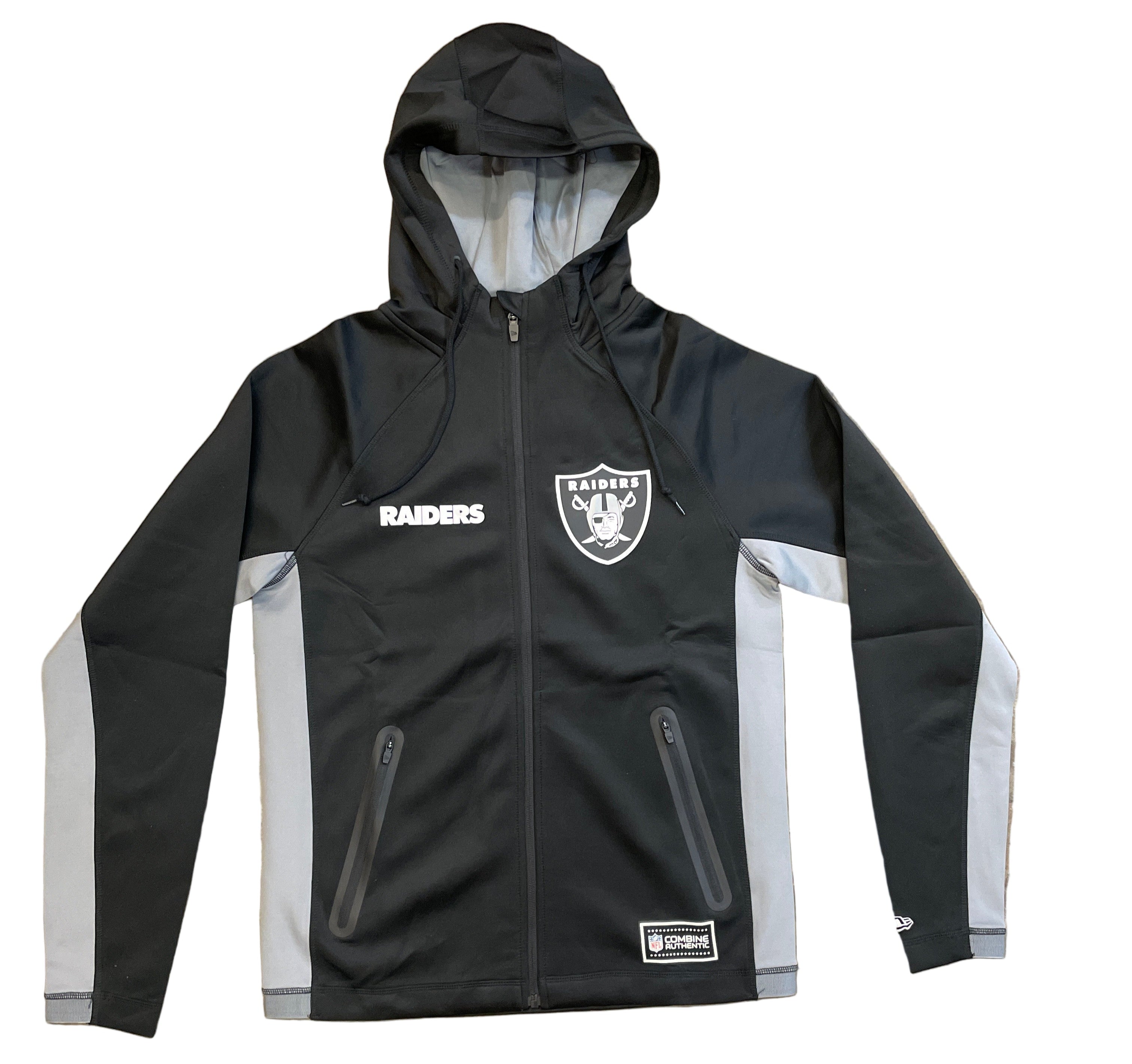 New Era Las Vegas Raiders Combine Authentic Full Zip Jacket-Black