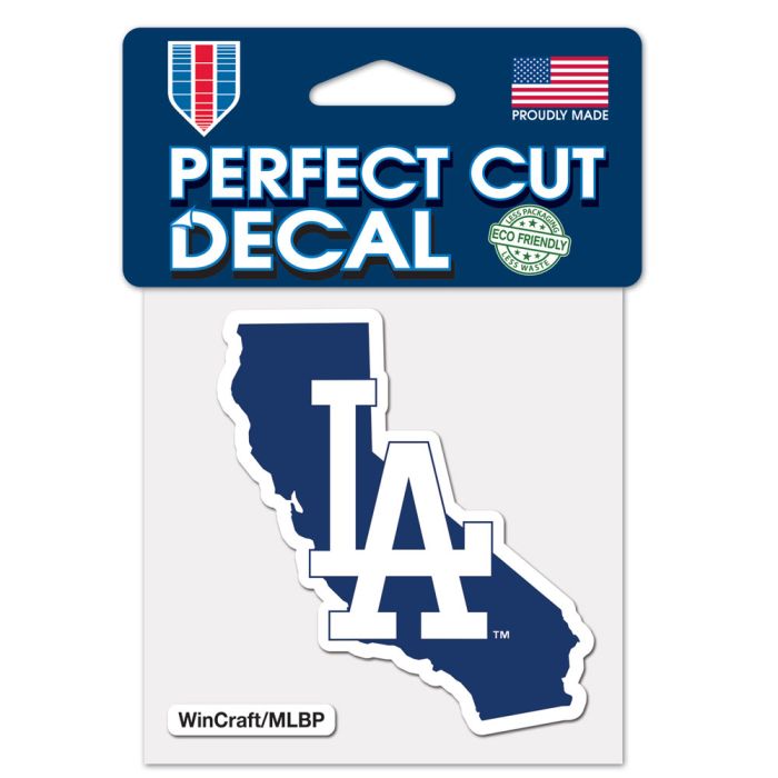 LOS ANGELES DODGERS PERFECT CUT COLOR DECAL 4" X 4"