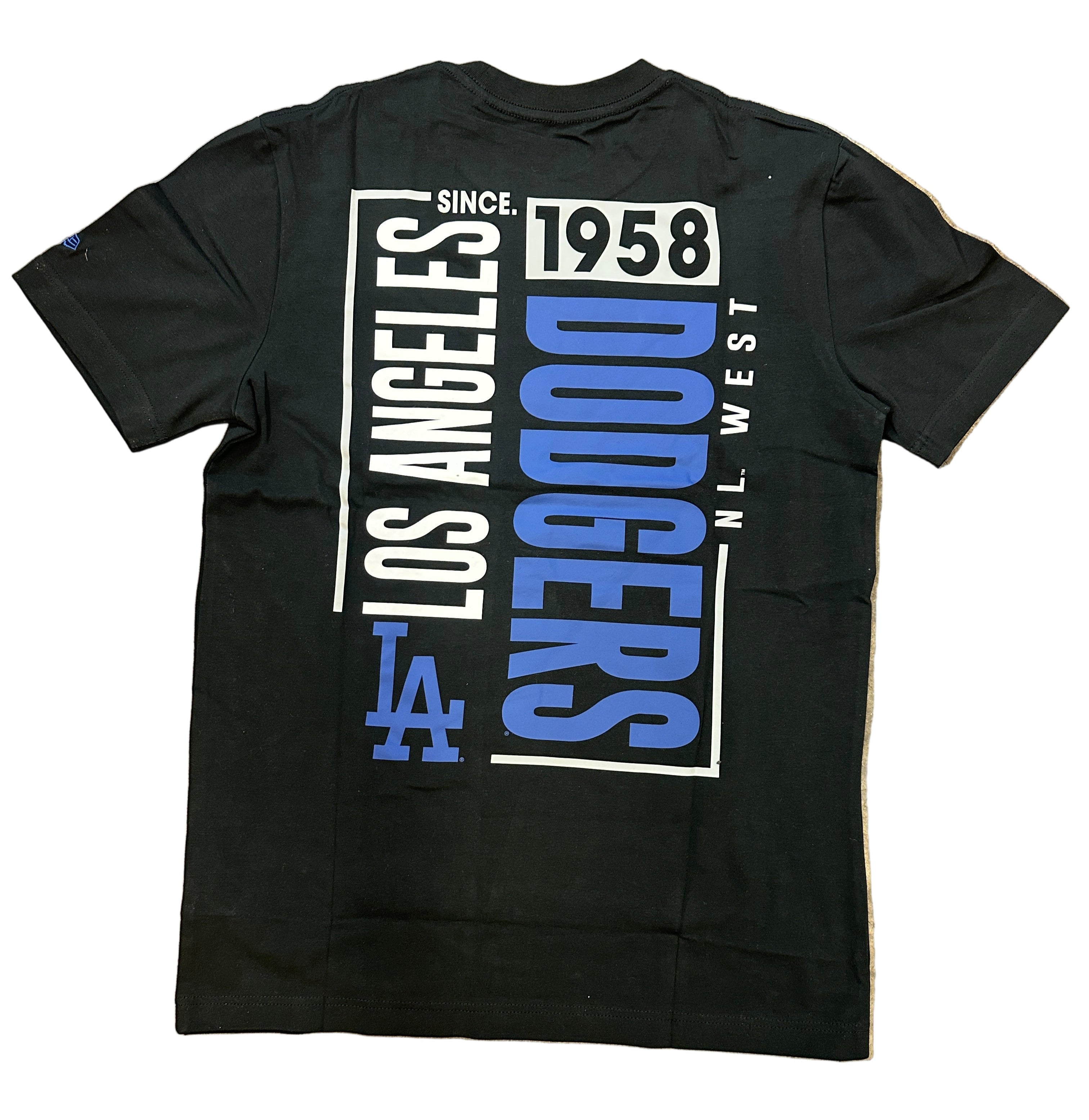 New Era Los Angeles Dodgers EST 1958 T-Shirt-Black