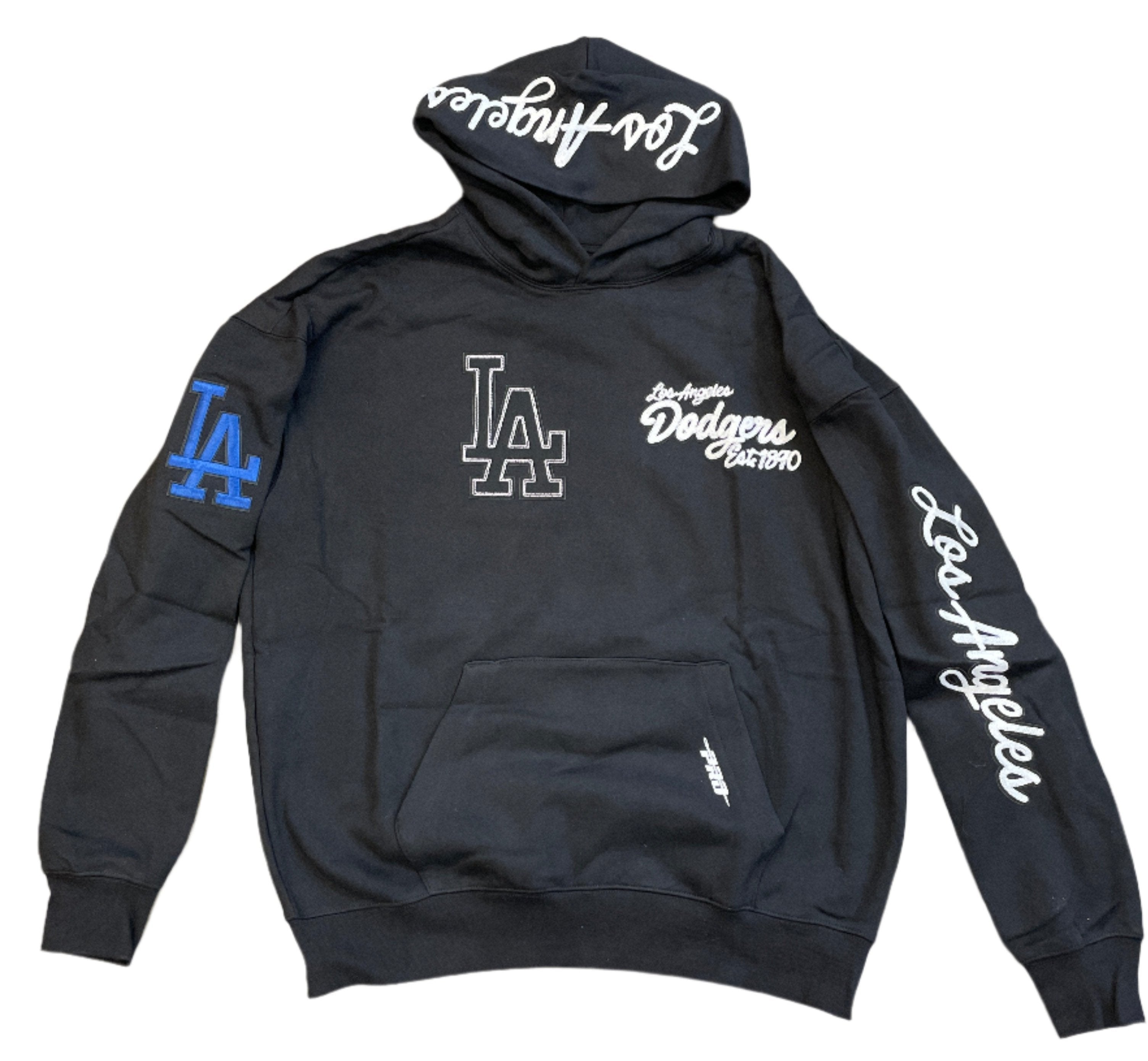 Pro Standard Men's Los Angeles Dodgers Paint The City Hoodie-Black