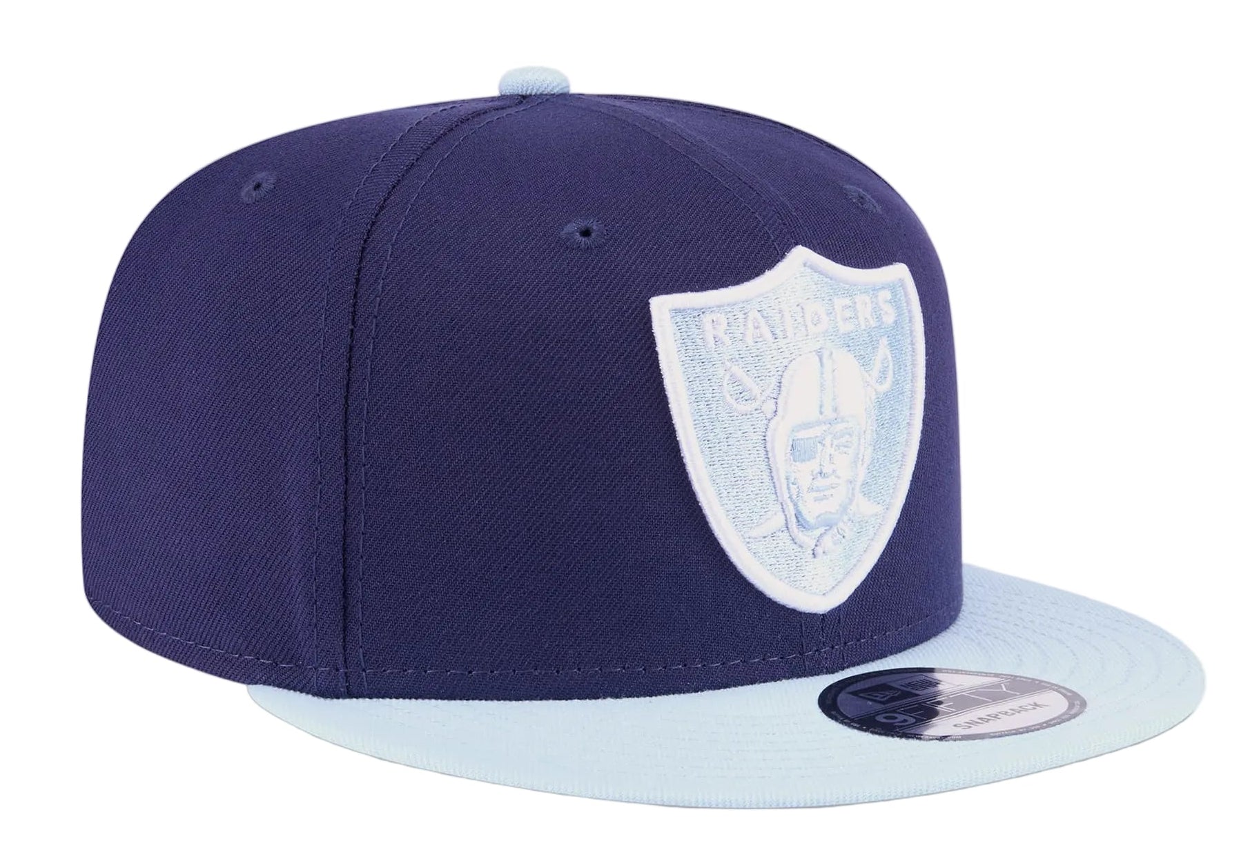 New Era Las Vegas Raiders 2-Tone Color Pack 9FIFTY Snapback Hat-Navy/Light Blue