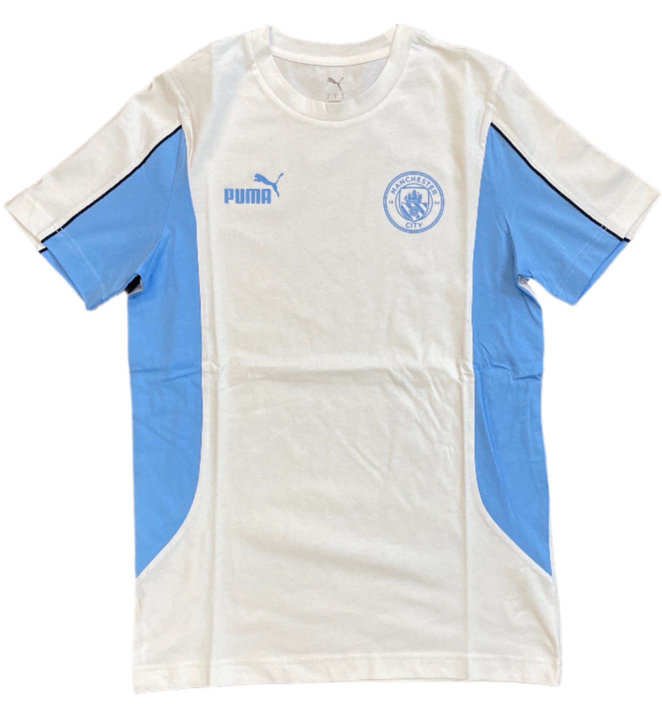 Puma Men's Manchester City Ftbl Archive Tee-White