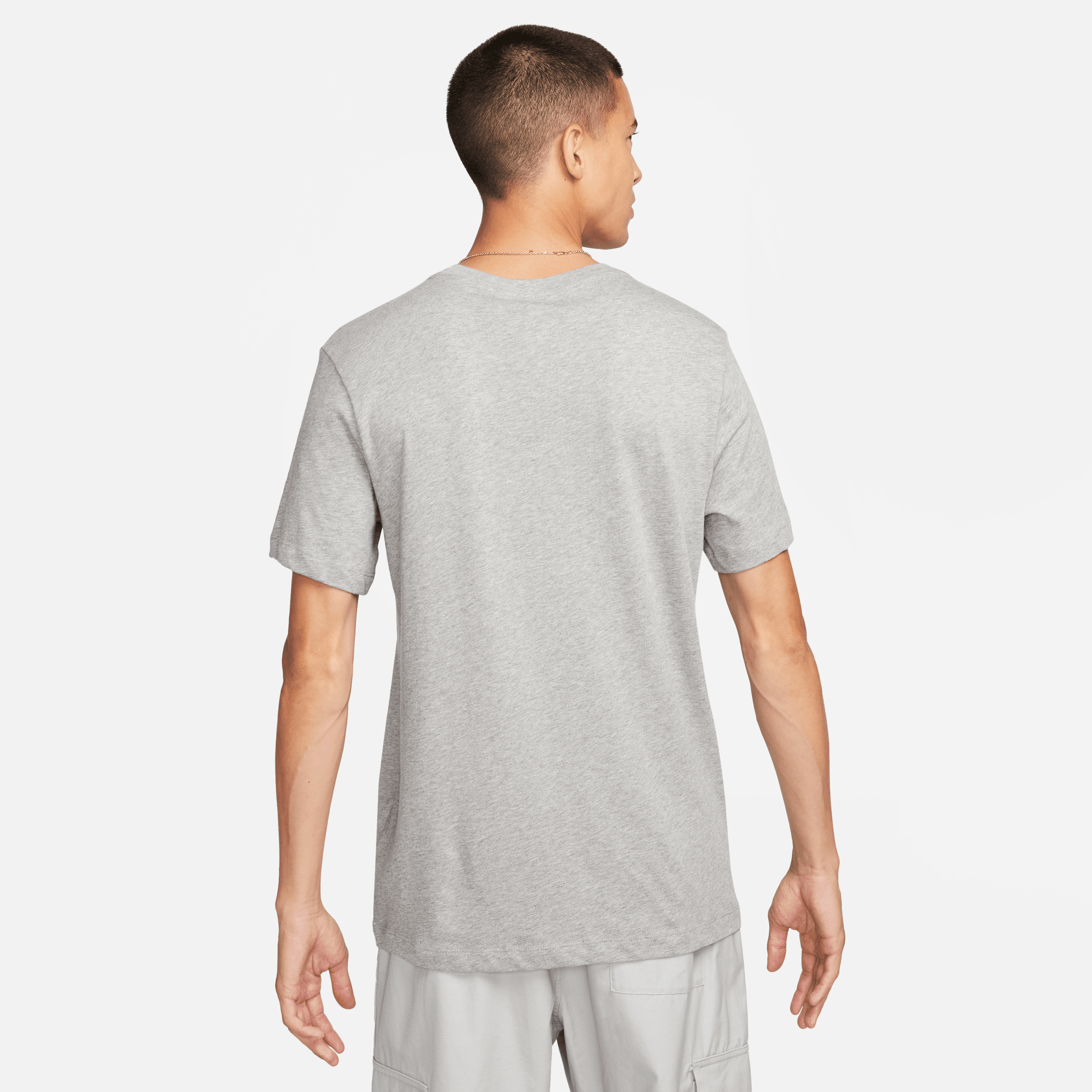 Nike Men's FC Barcelona Crest Soccer T-Shirt-Grey