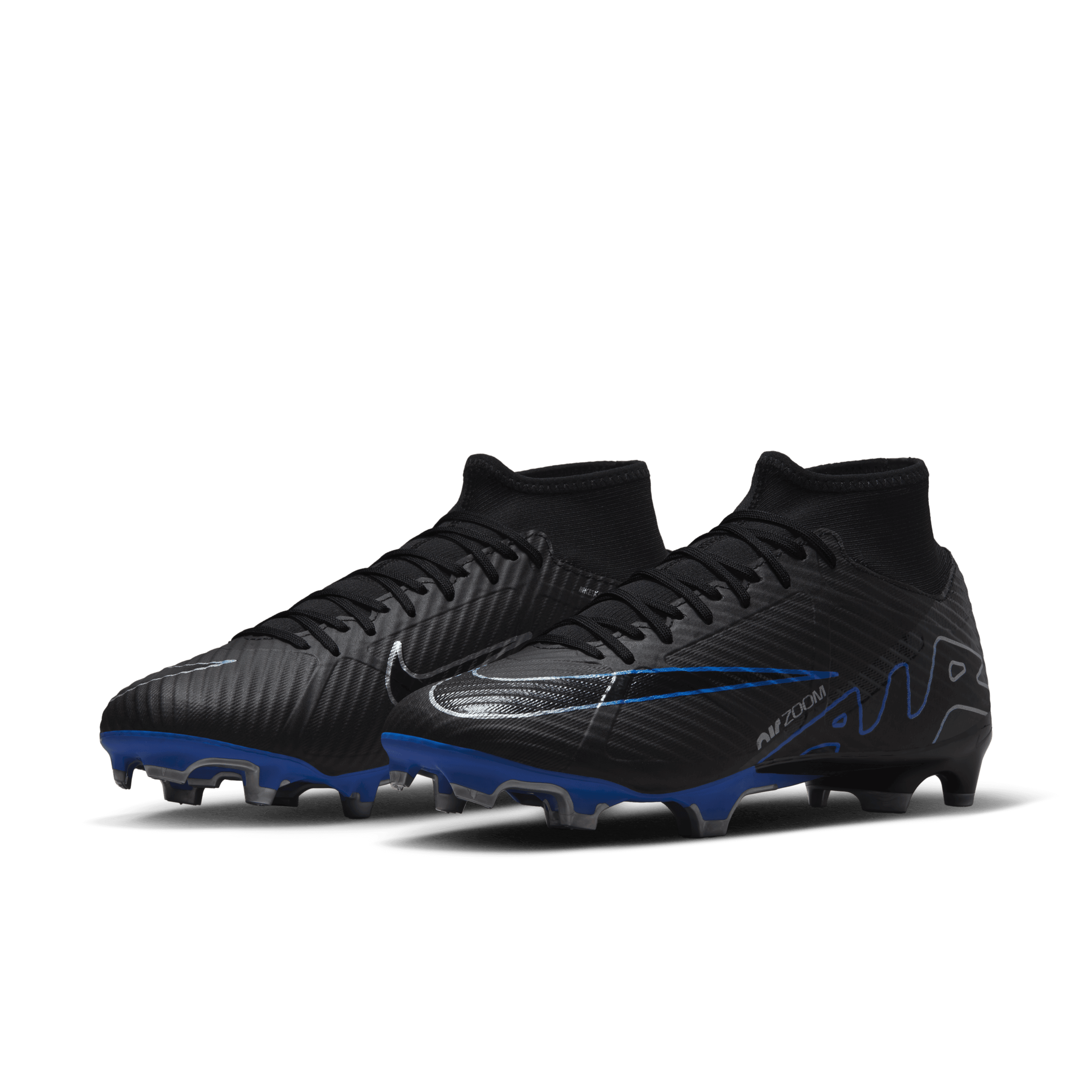 Nike Zoom Mercurial Superfly 9 Academy MG Black/Blue2