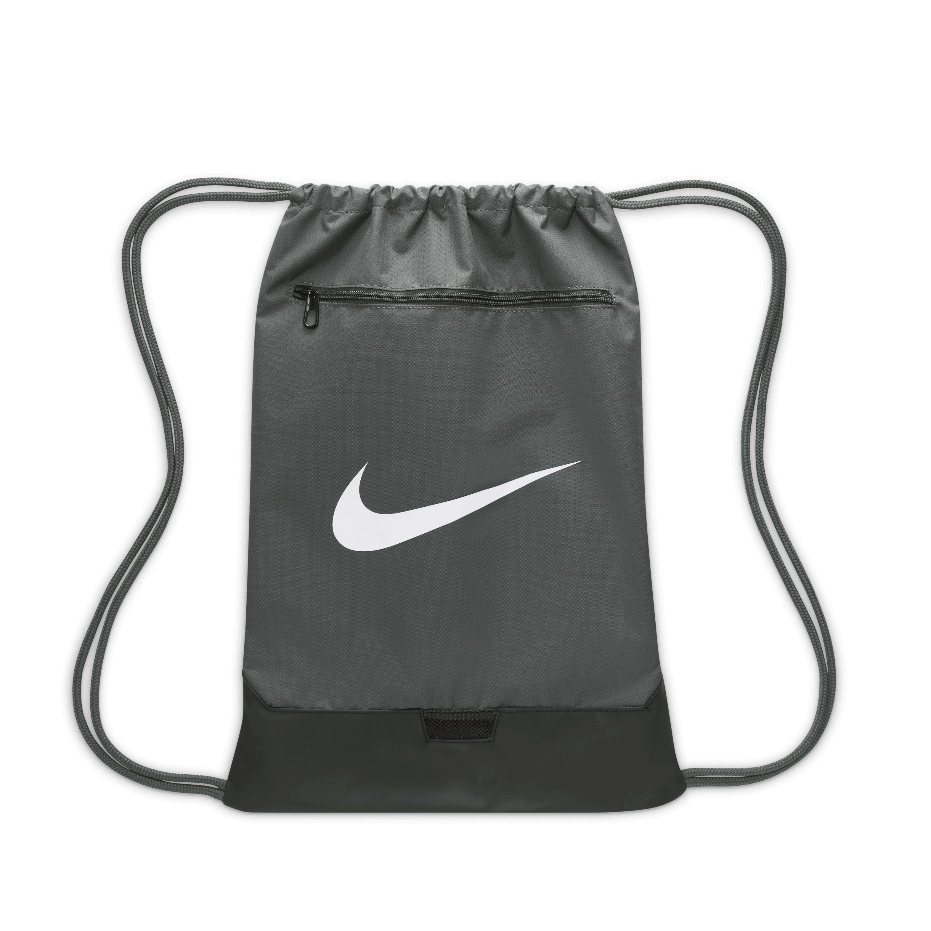Nike Brasilia 9.5 Training Gym Sack (18L)-IRON GREY/BLACK/WHITE