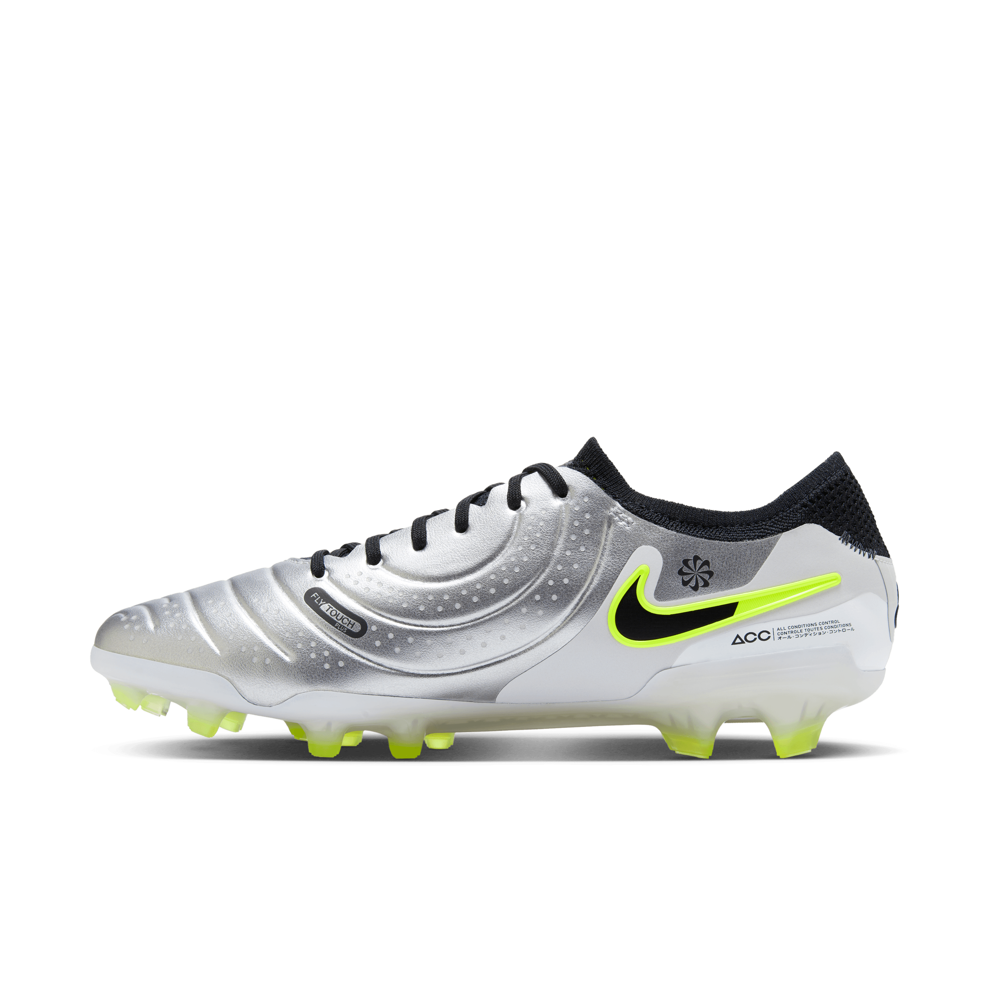 Nike Tiempo Legend 10 Elite FG-Metallic Silver/Black/Volt