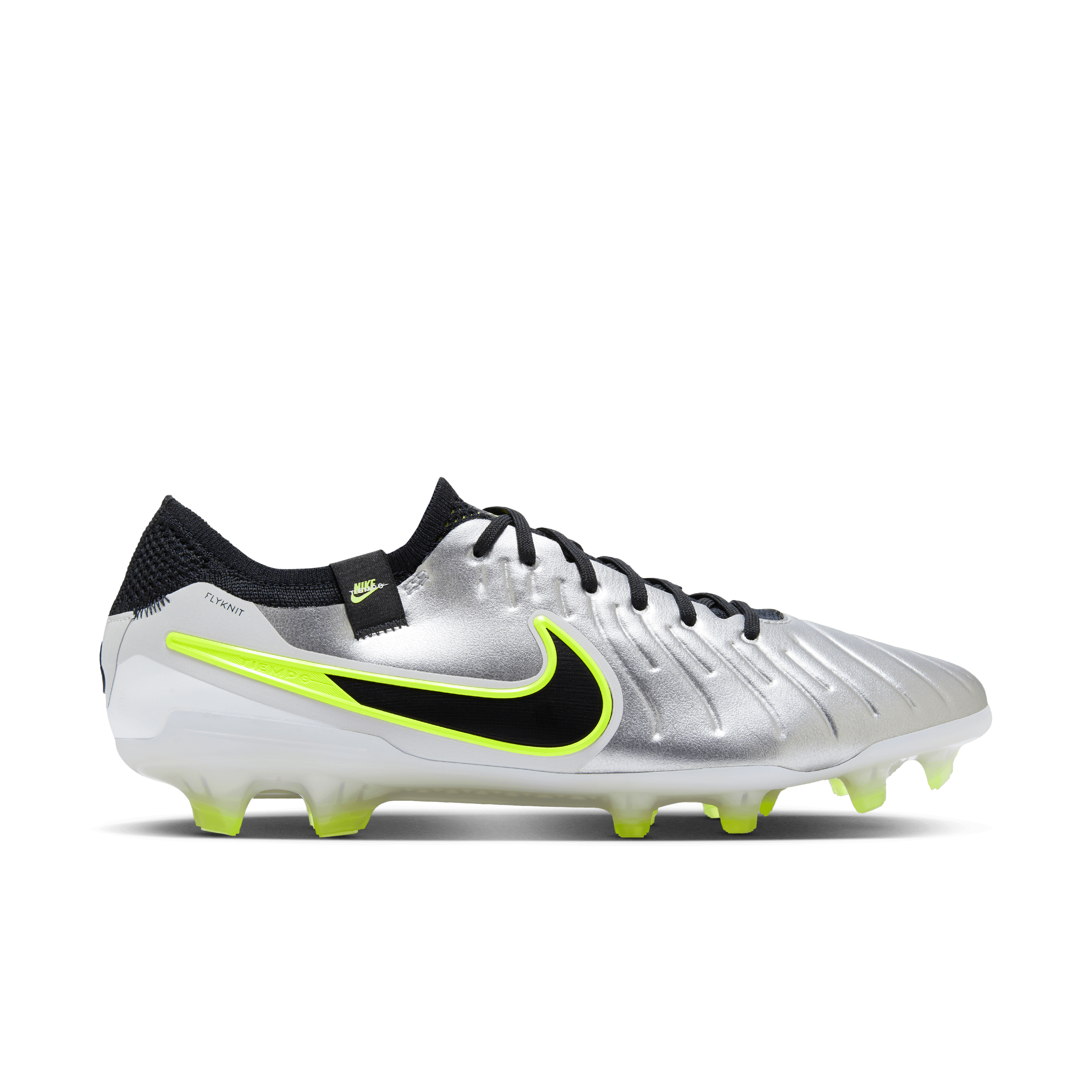 Nike Tiempo Legend 10 Elite FG-Metallic Silver/Black/Volt