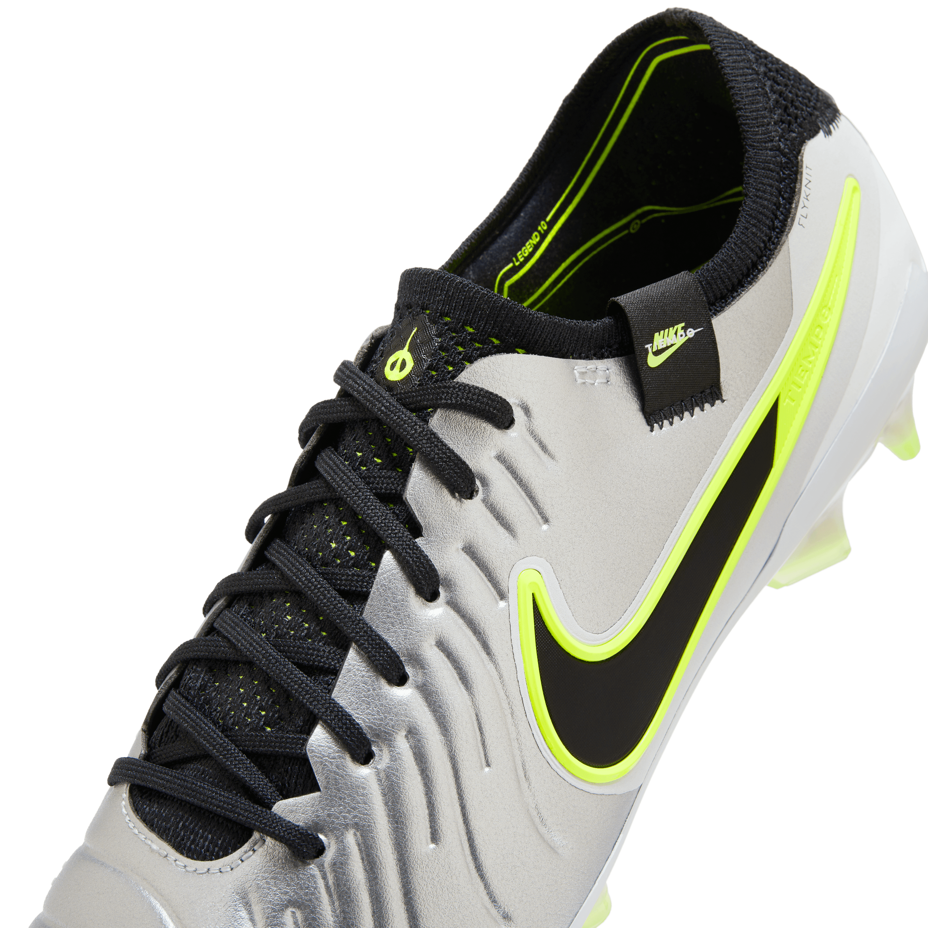 Nike Tiempo Legend 10 Elite FG-Metallic Silver/Black/Volt