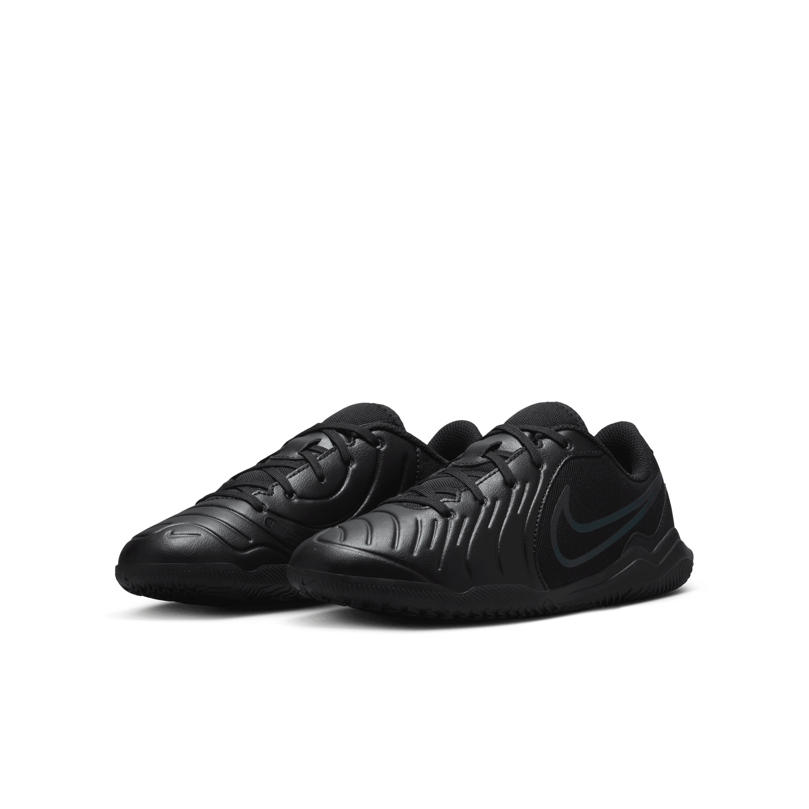 Nike Jr.Little/Big Kids' Indoor/Court Tiempo Legend 10 Club Low-Top Soccer Shoes-Black/Deep Jungle