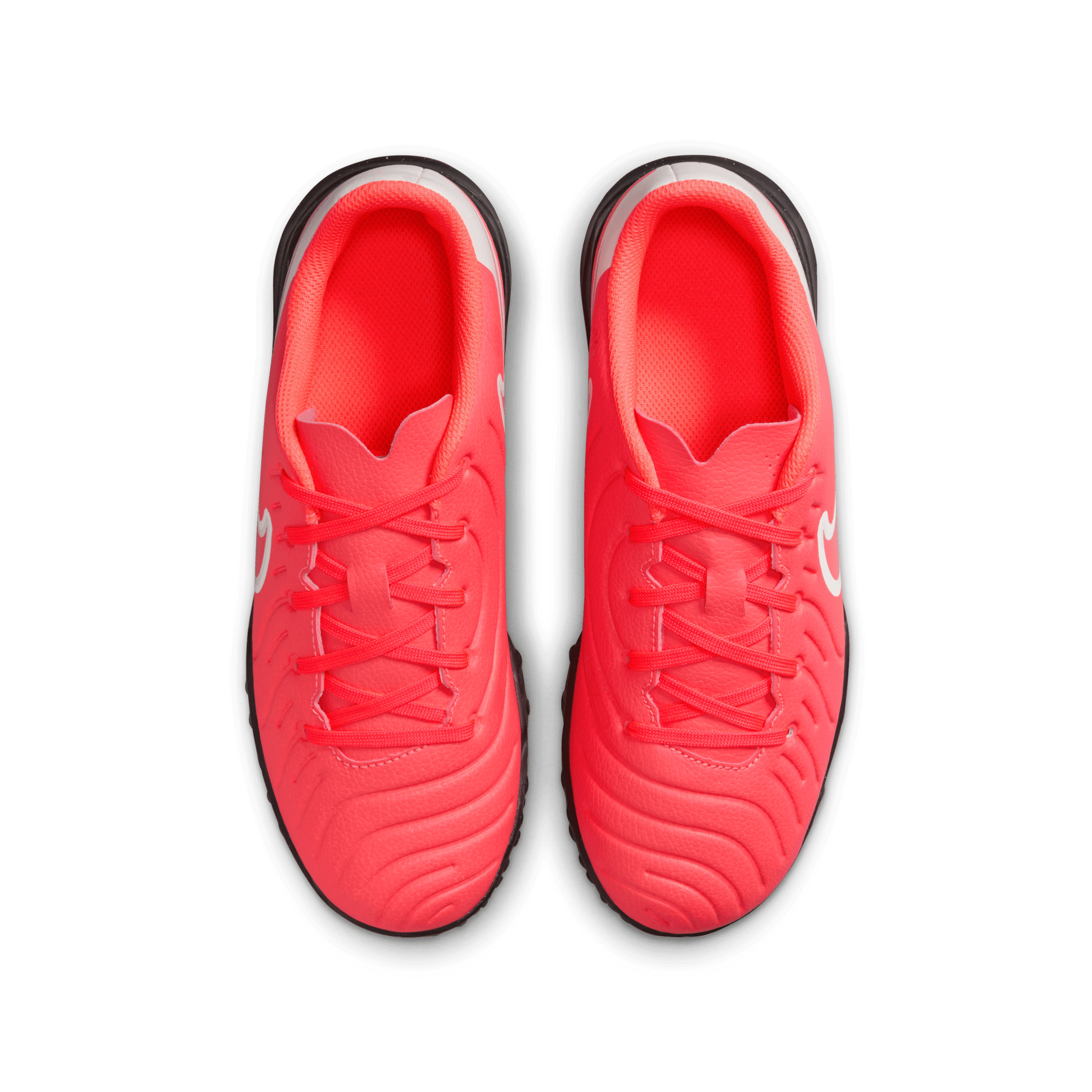 Nike Jr. Tiempo Legend 10 Club Little/Big Kids' TF-Hot Lava/White