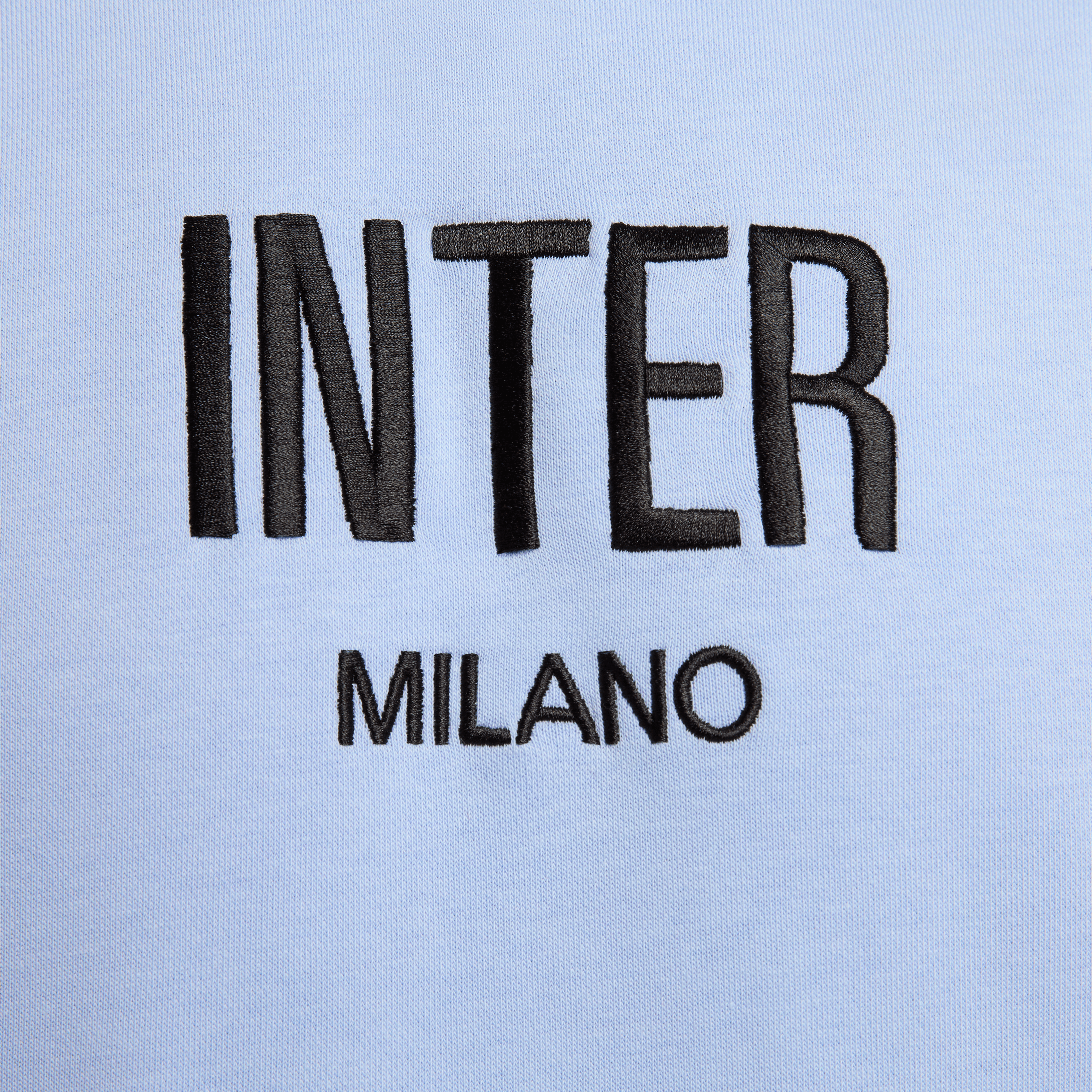 Nike Men's Inter Milan Club Fleece French Terry Pullover Hoodie-Light Marine/Black