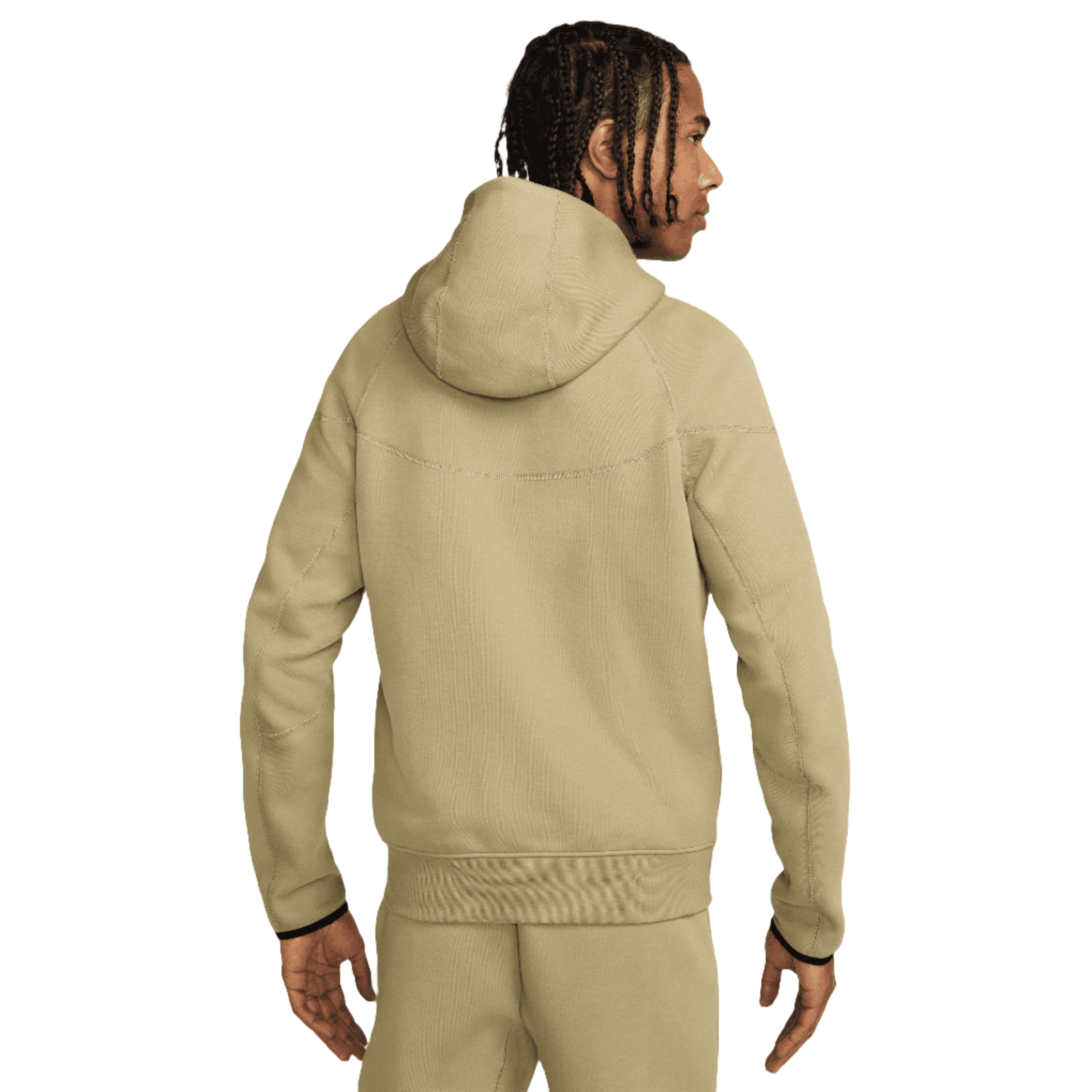 Nike Sportswear Tech Fleece Windrunner Men's Full-Zip Hoodie-NEUTRAL OLIVE/BLACK