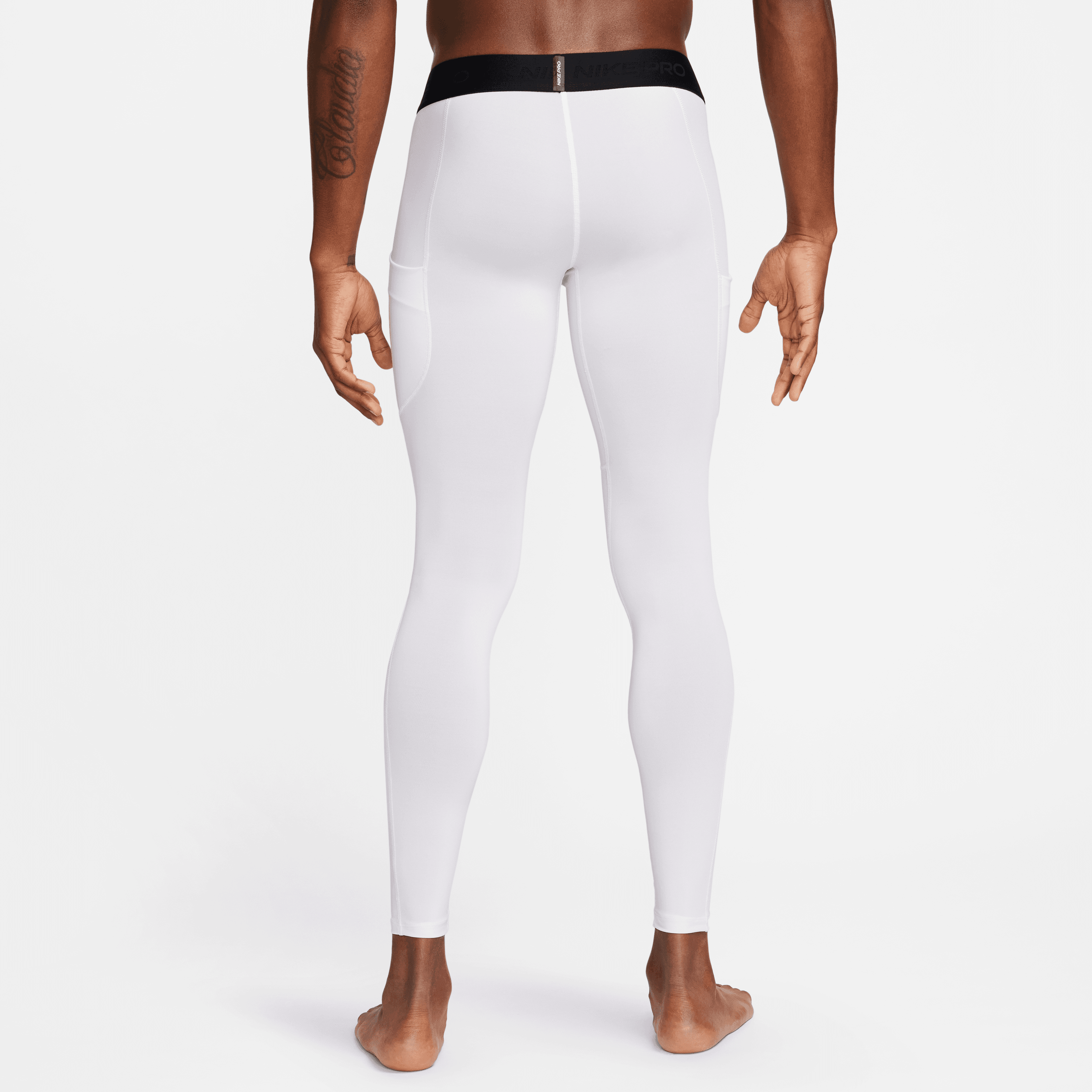 Nike Pro Men's Dri-FIT Fitness Tights - White