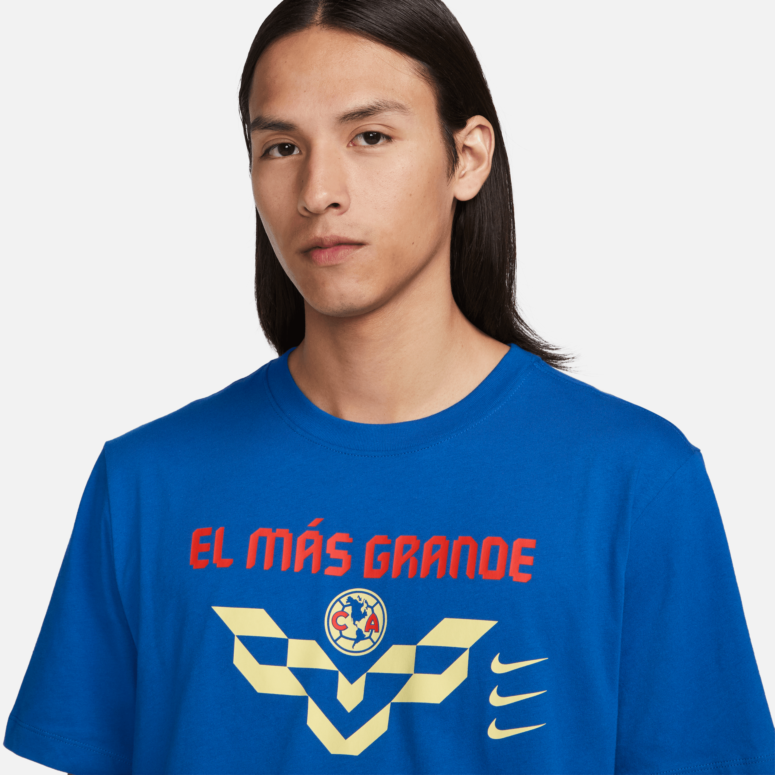 Nike Men's Club America Verbiage T-Shirt-Blue