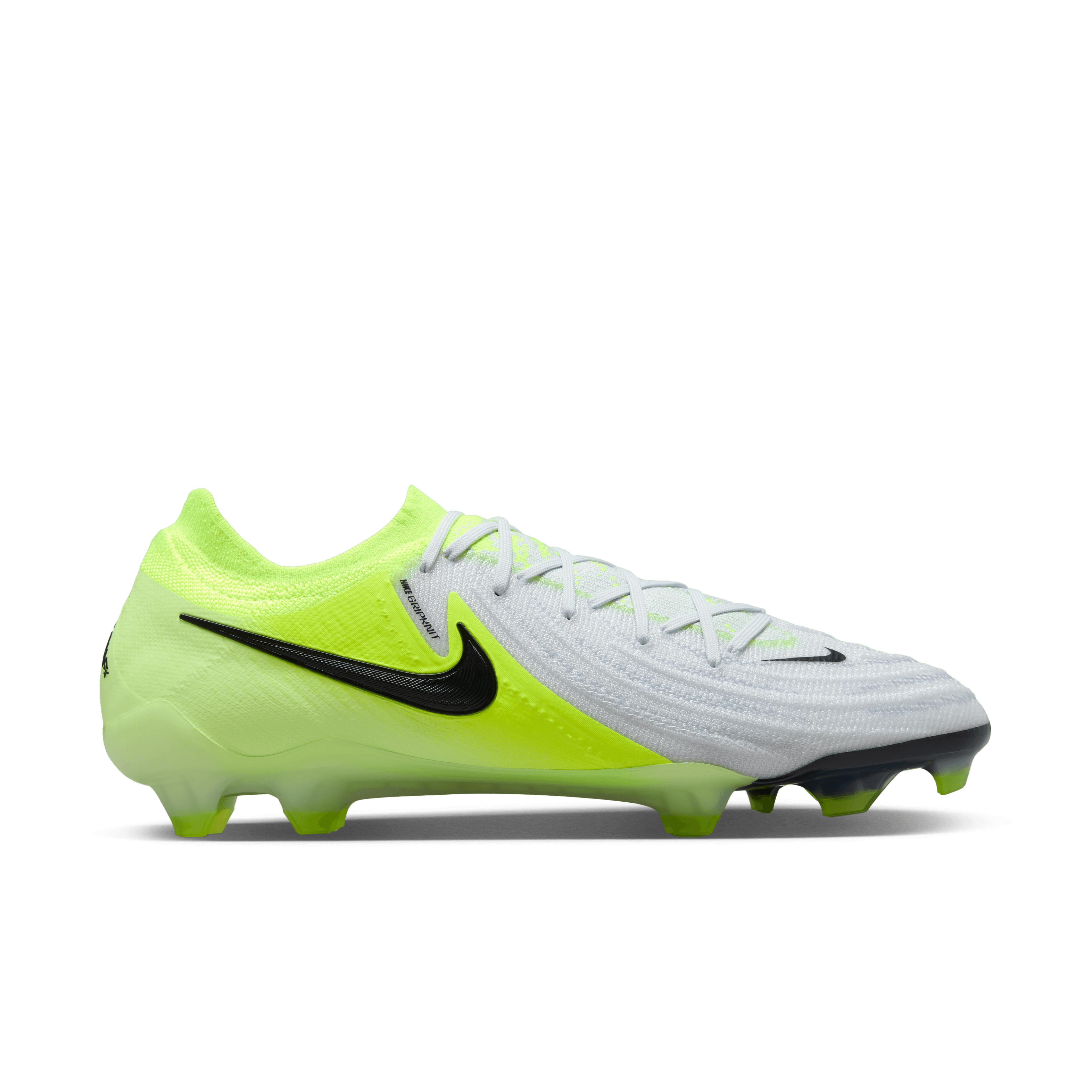 Nike Phantom GX 2 Elite FG-Metallic Silver/Black/Volt