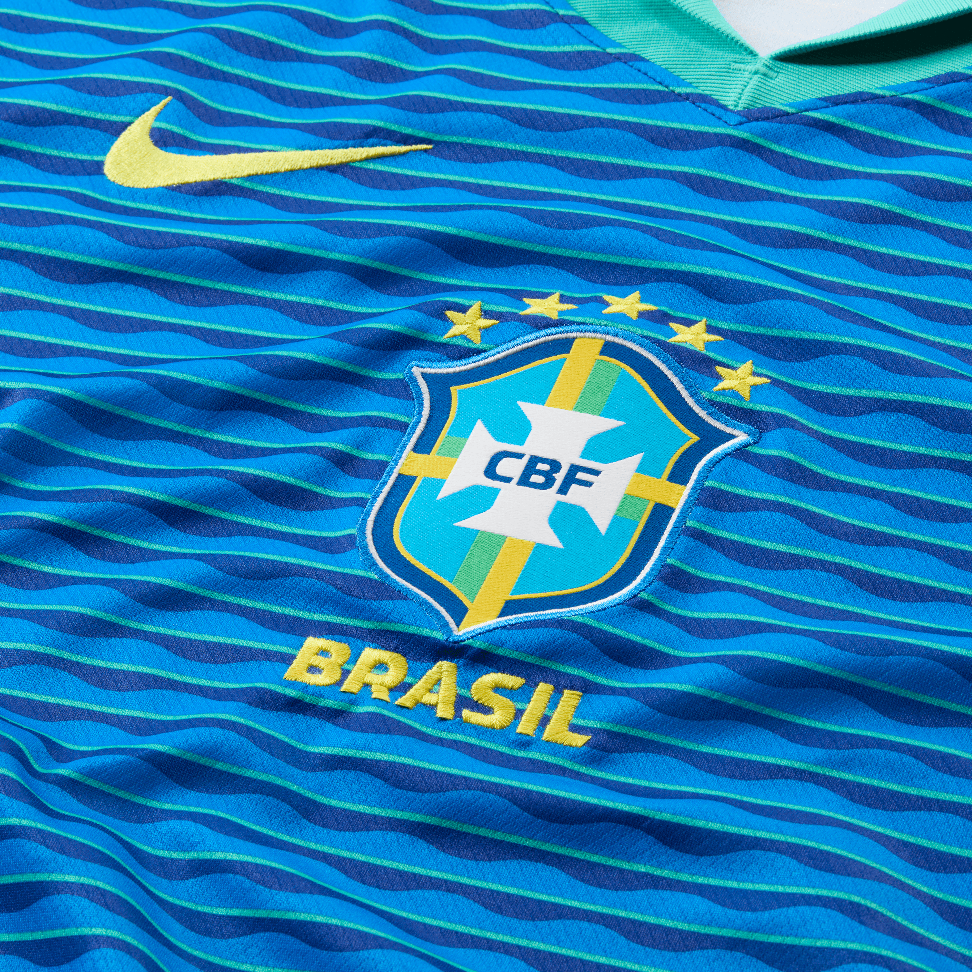 Nike Men's Brazil Stadium Away Dri-FIT Soccer Replica Jersey 2024