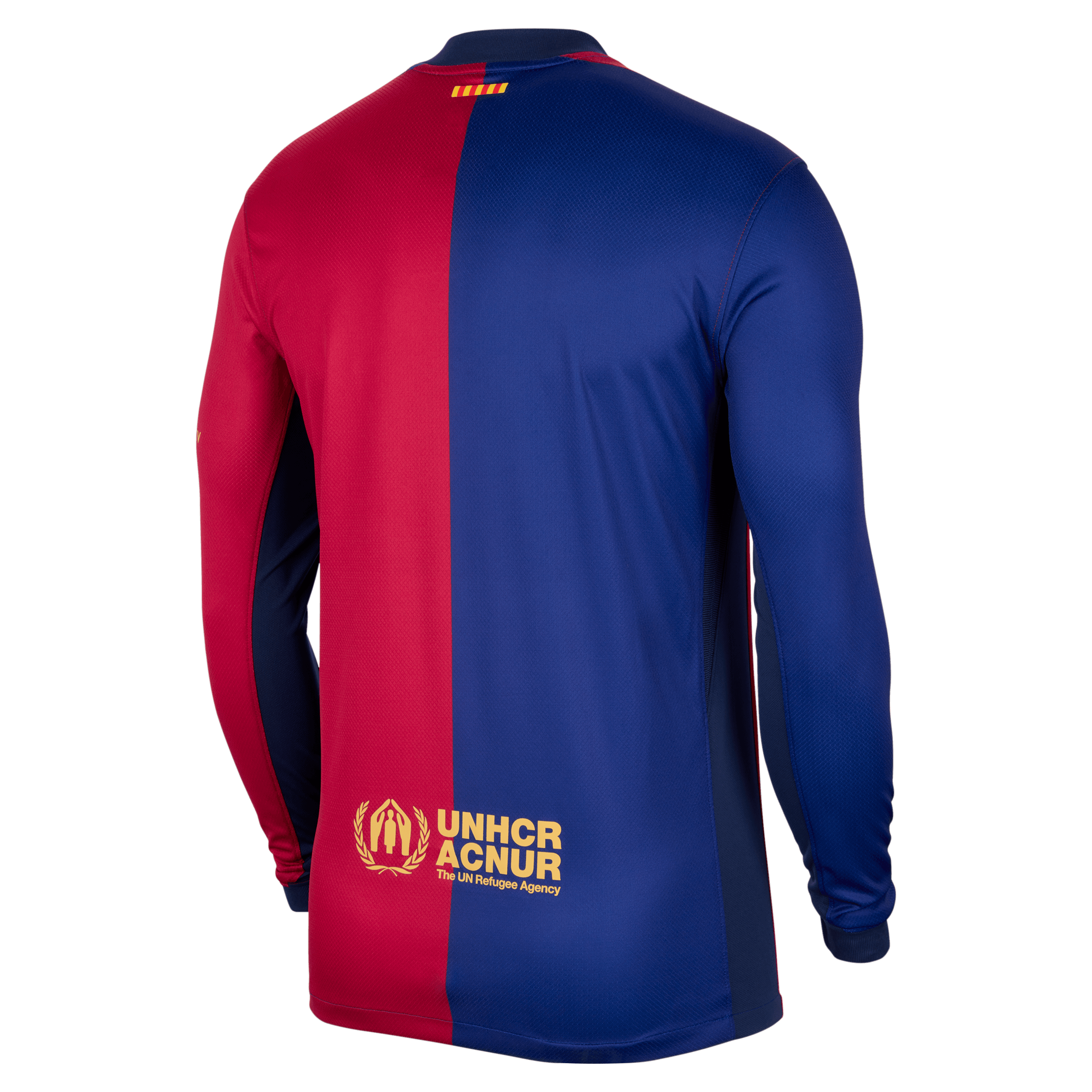 Nike Men's FC Barcelona Stadium Home Long Sleeve Dri-FIT Soccer Jersey 24/25