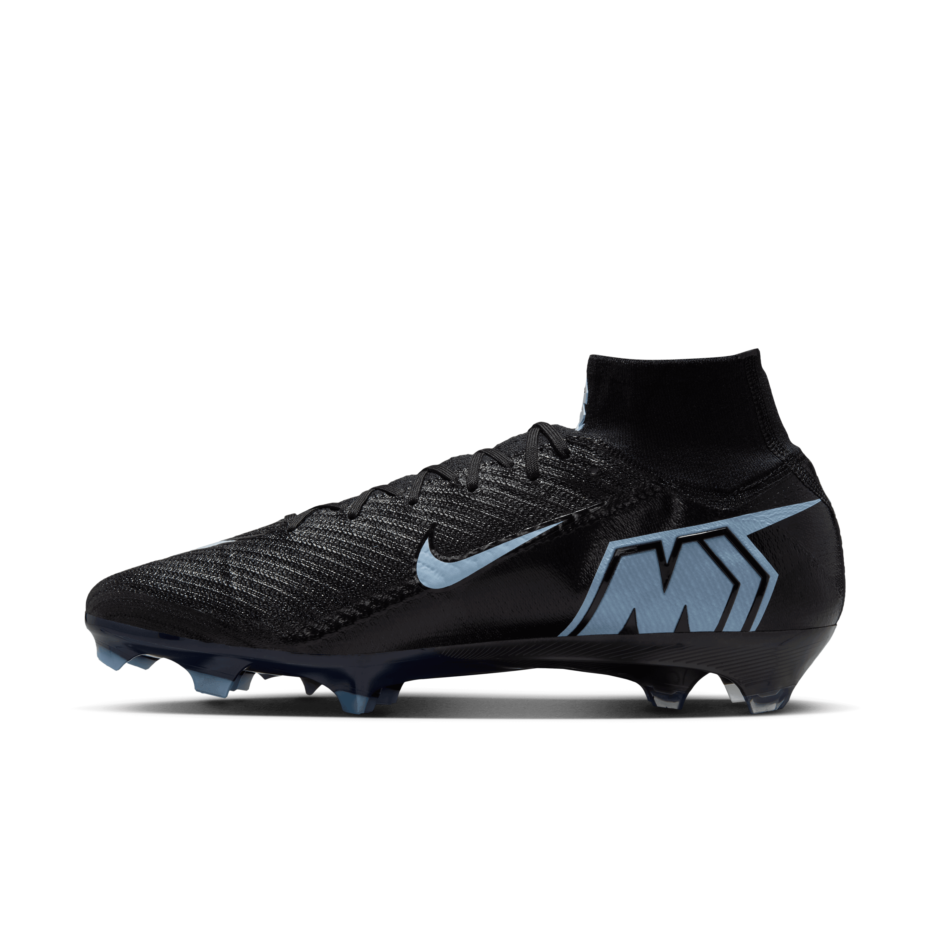 Nike Youth Mercurial Superfly 10 Elite FG -BLACK/ICE BLUE