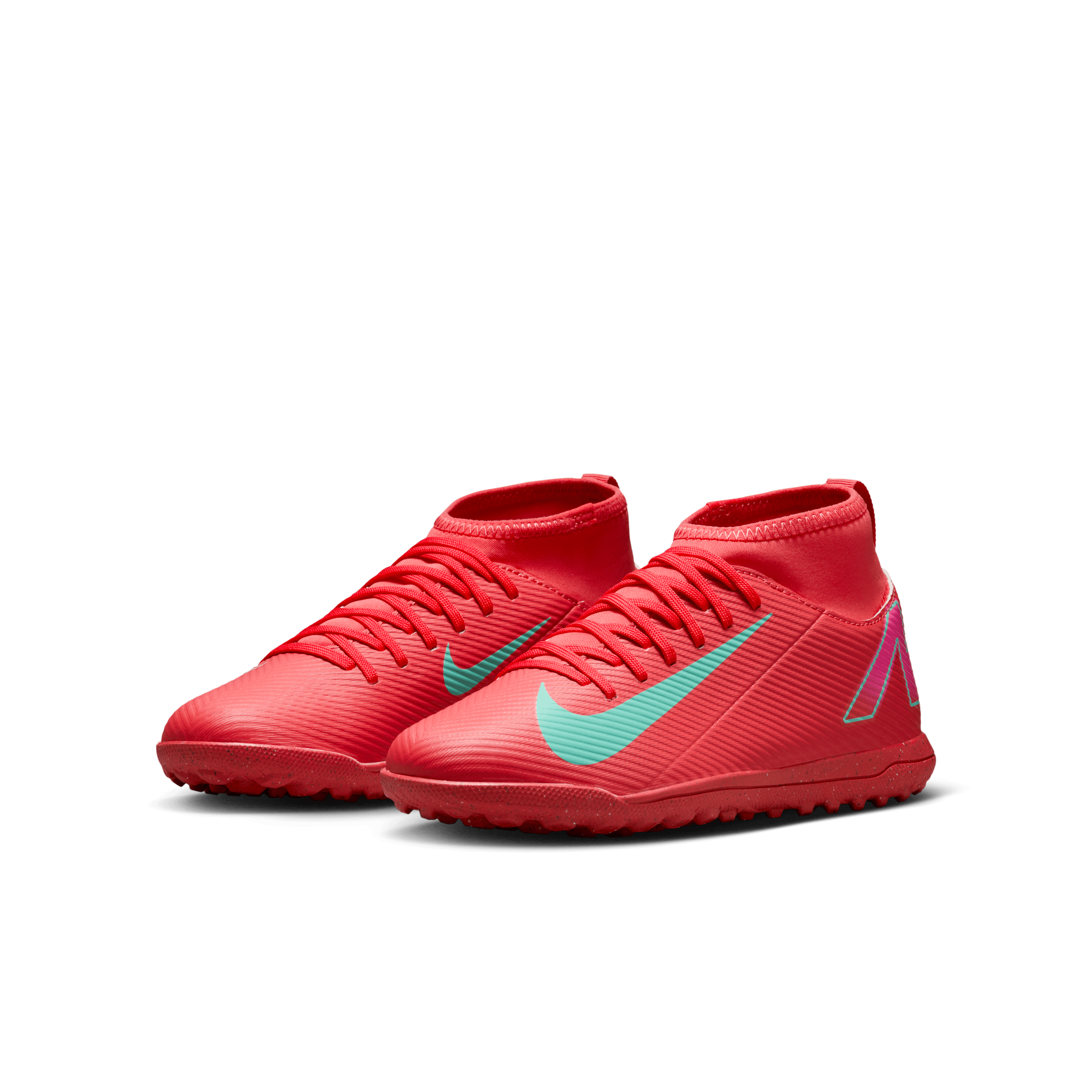 Nike Jr. Mercurial Superfly 10 Club TF-Ember Glow/Aurora Green