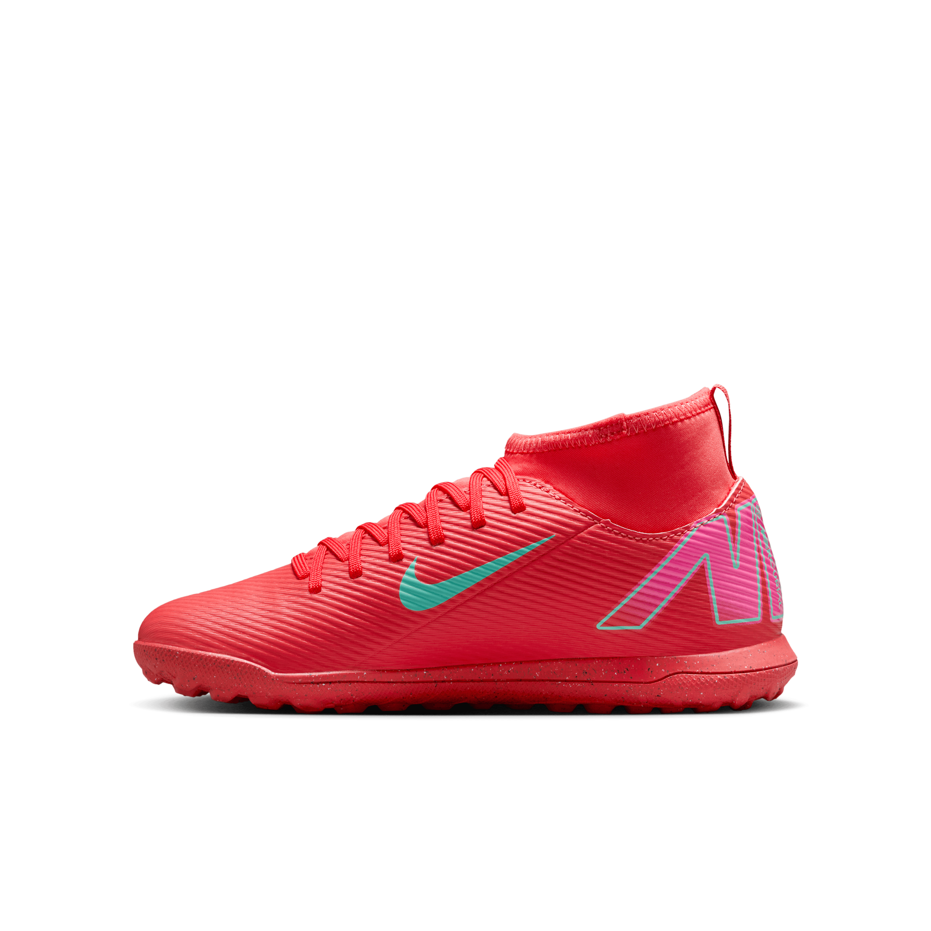 Nike Jr. Mercurial Superfly 10 Club TF-Ember Glow/Aurora Green