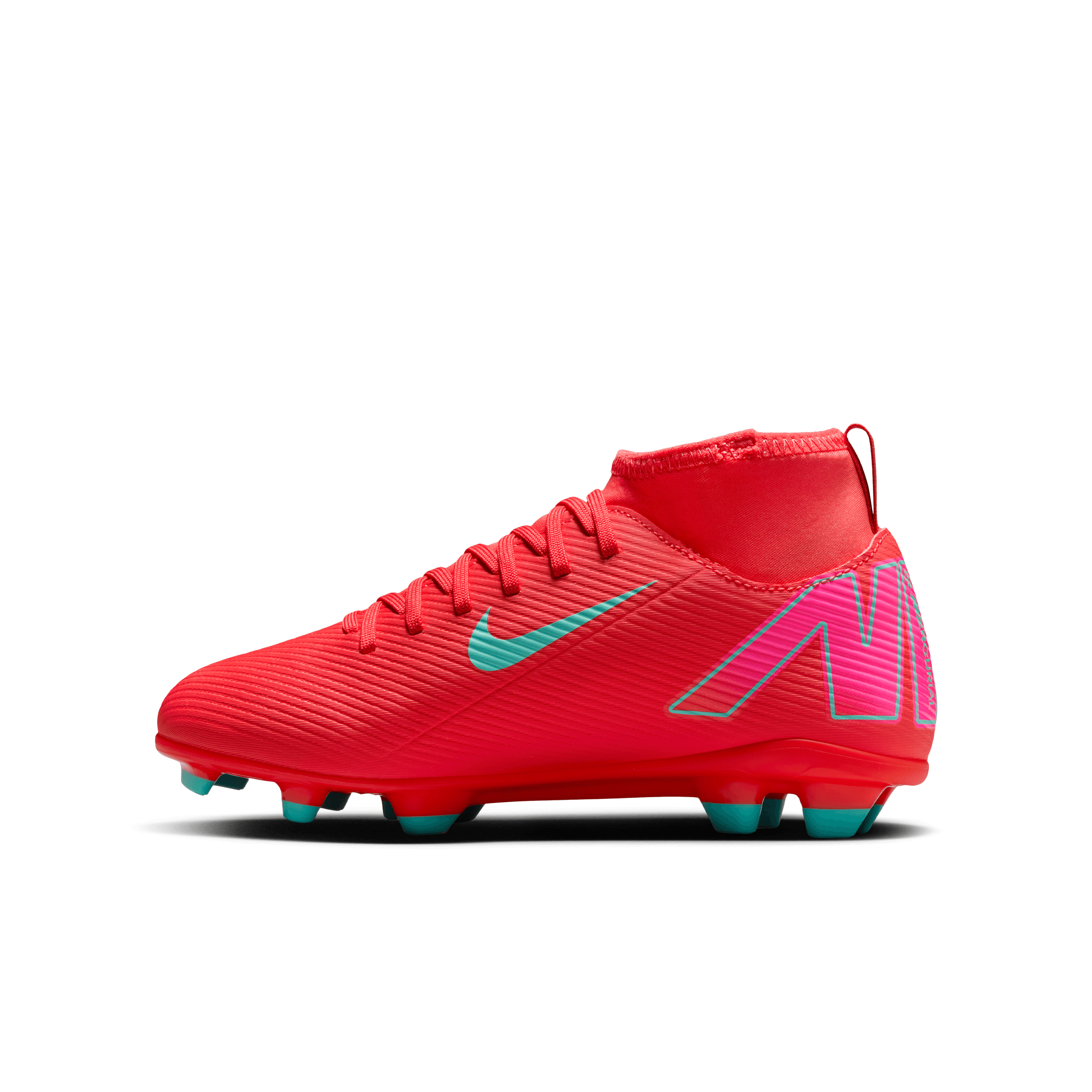 Nike Jr. Mercurial Superfly 10 Club Little/Big Kids' MG High-Ember Glow/Aurora Green