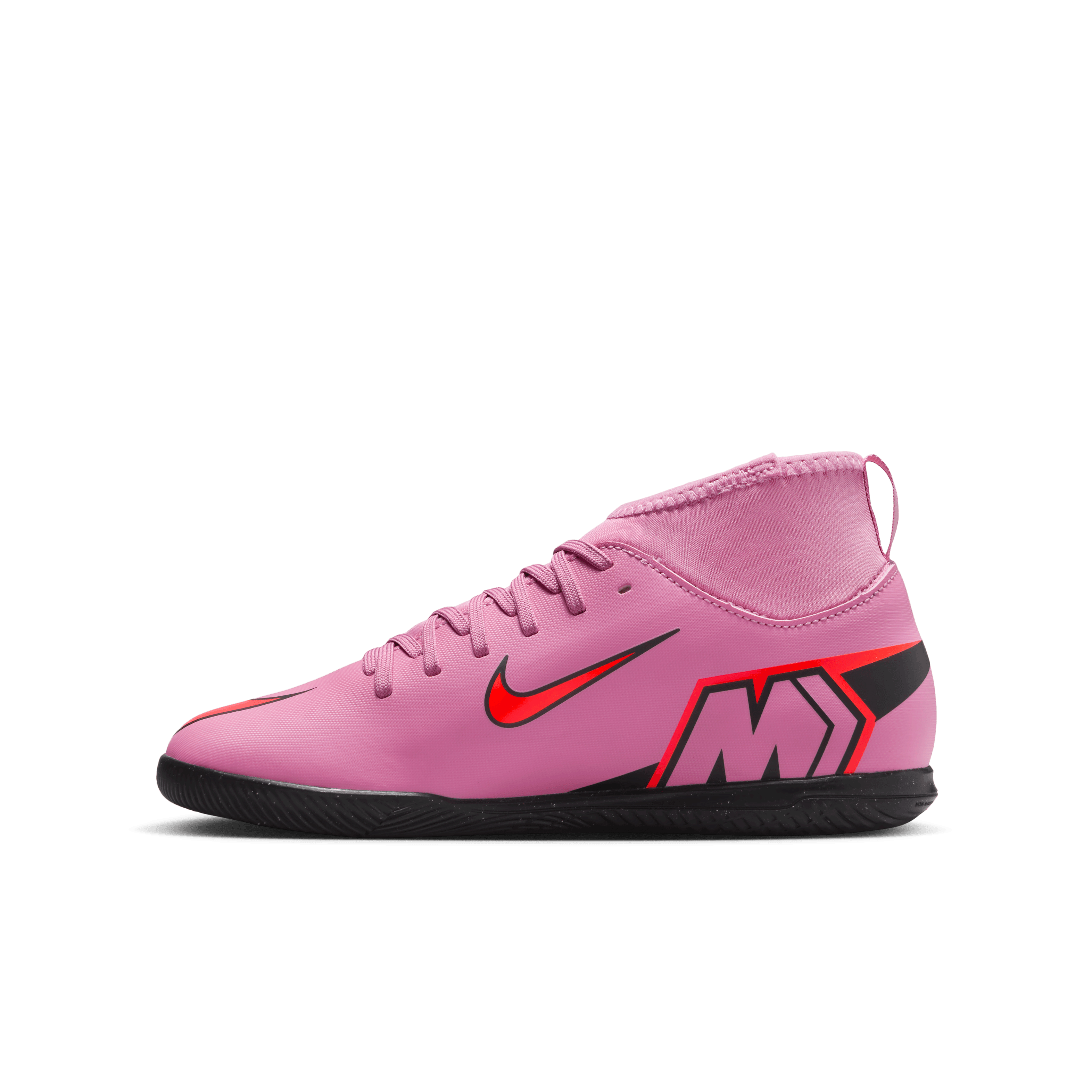 Nike Jr. Mercurial Superfly 10 Club IC - Magic Flamingo/black-total CrimsoN.