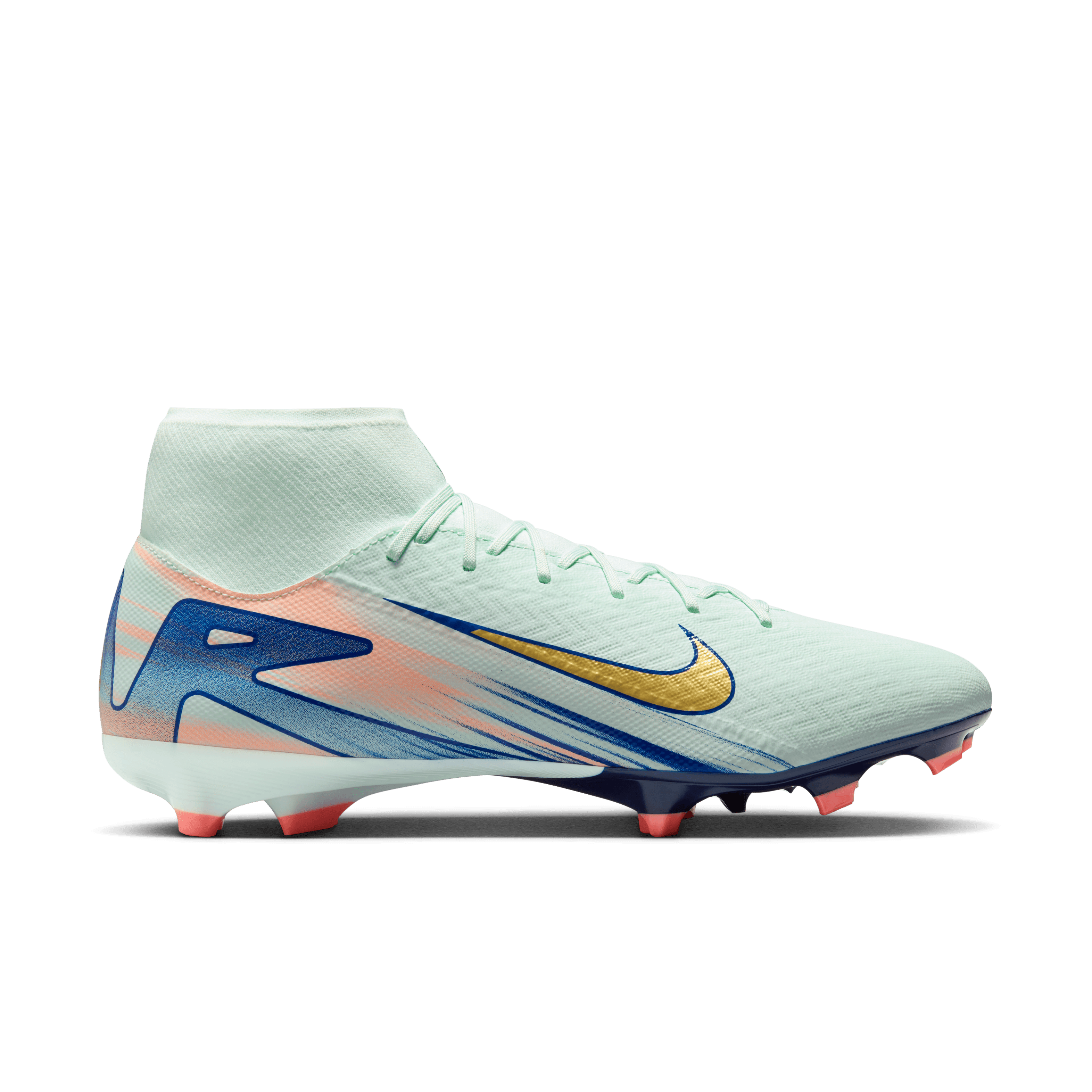 Nike Superfly 10 Academy Mercurial Dream Speed MG High Top-BARELY GREEN/MTLC GOLD COIN