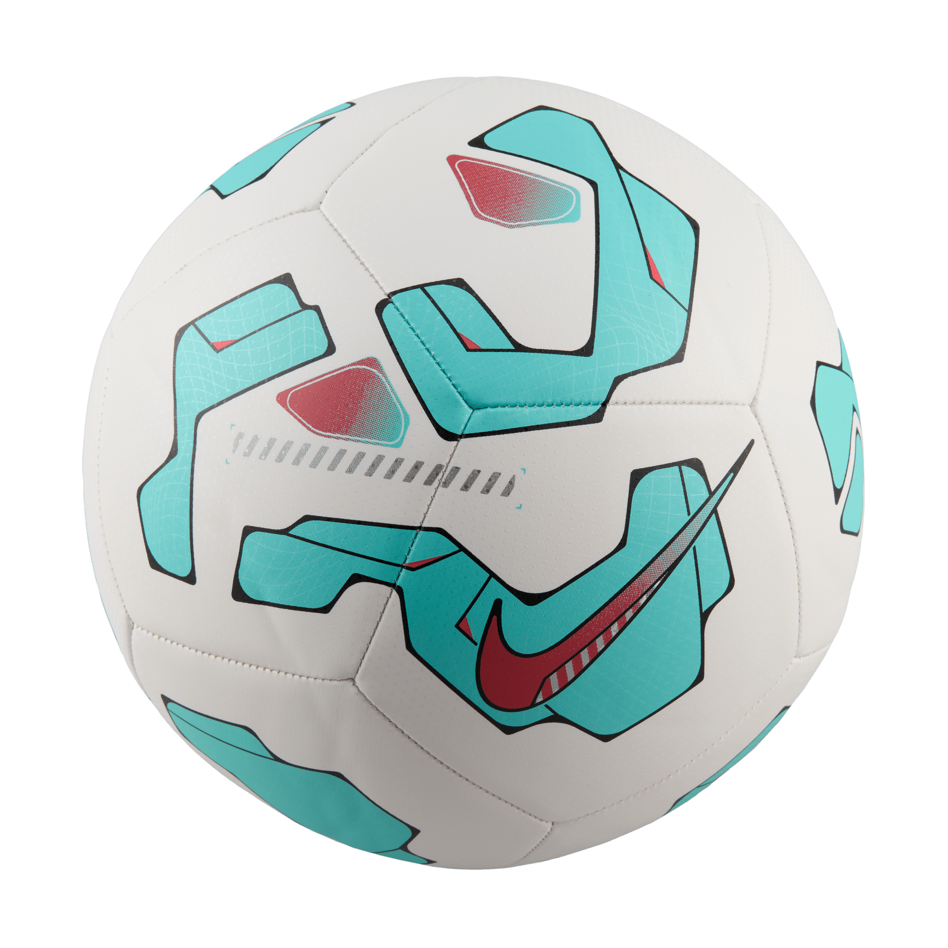 Nike Pitch Soccer Ball-White/Aurora Green/Ember Glow