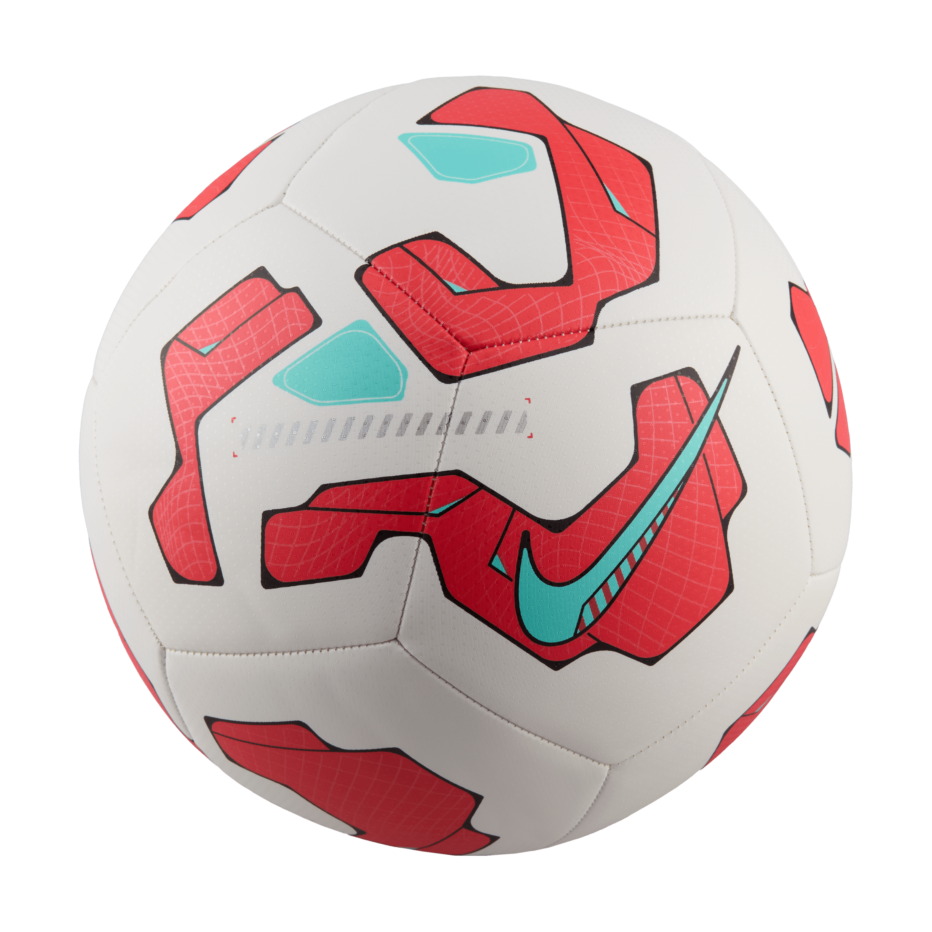 Nike Pitch Soccer Ball-White/Ember Glow/Aurora Green