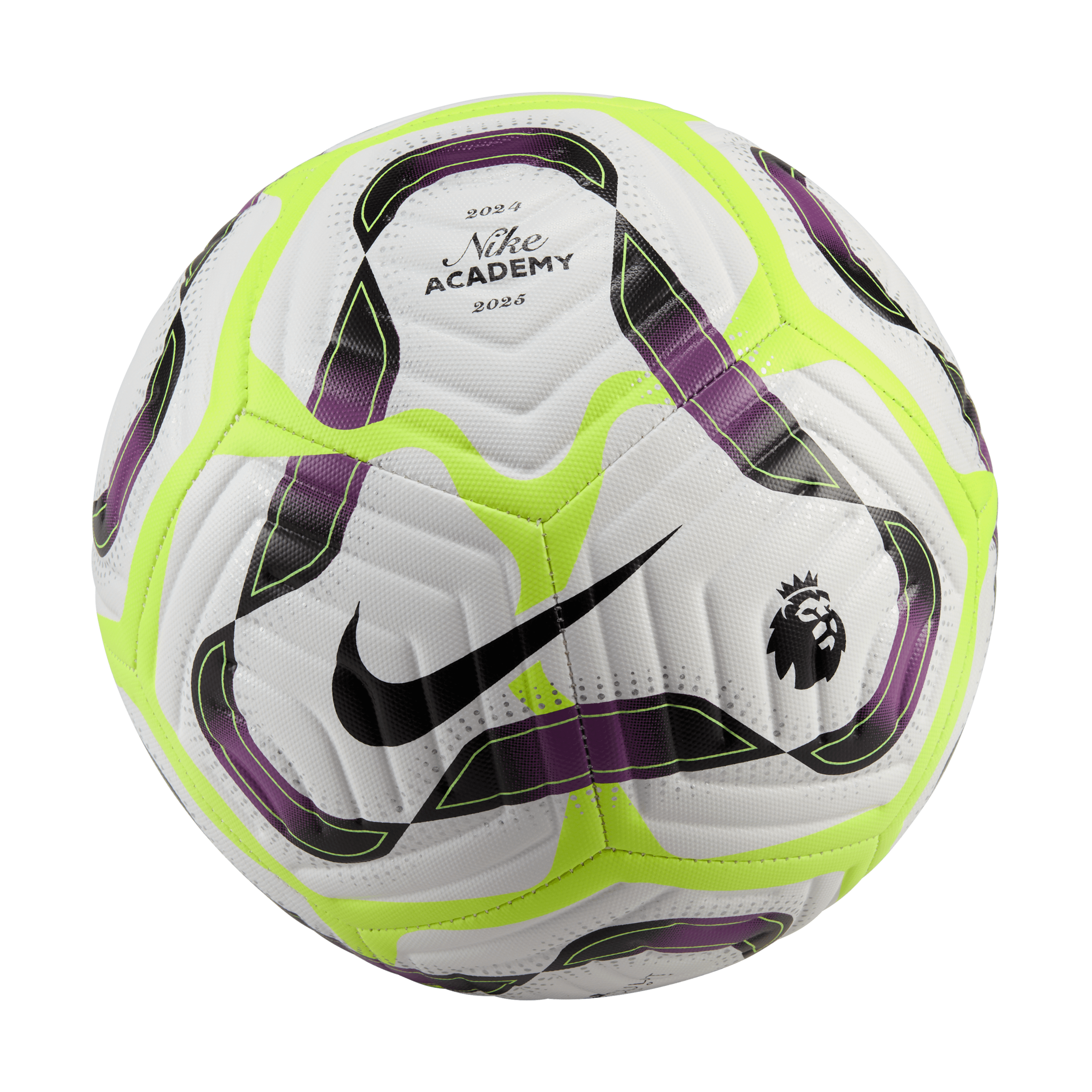 Nike Premier League Academy Soccer Ball-BARELY VOLT/BOLD BERRY/SILVER/BLACK