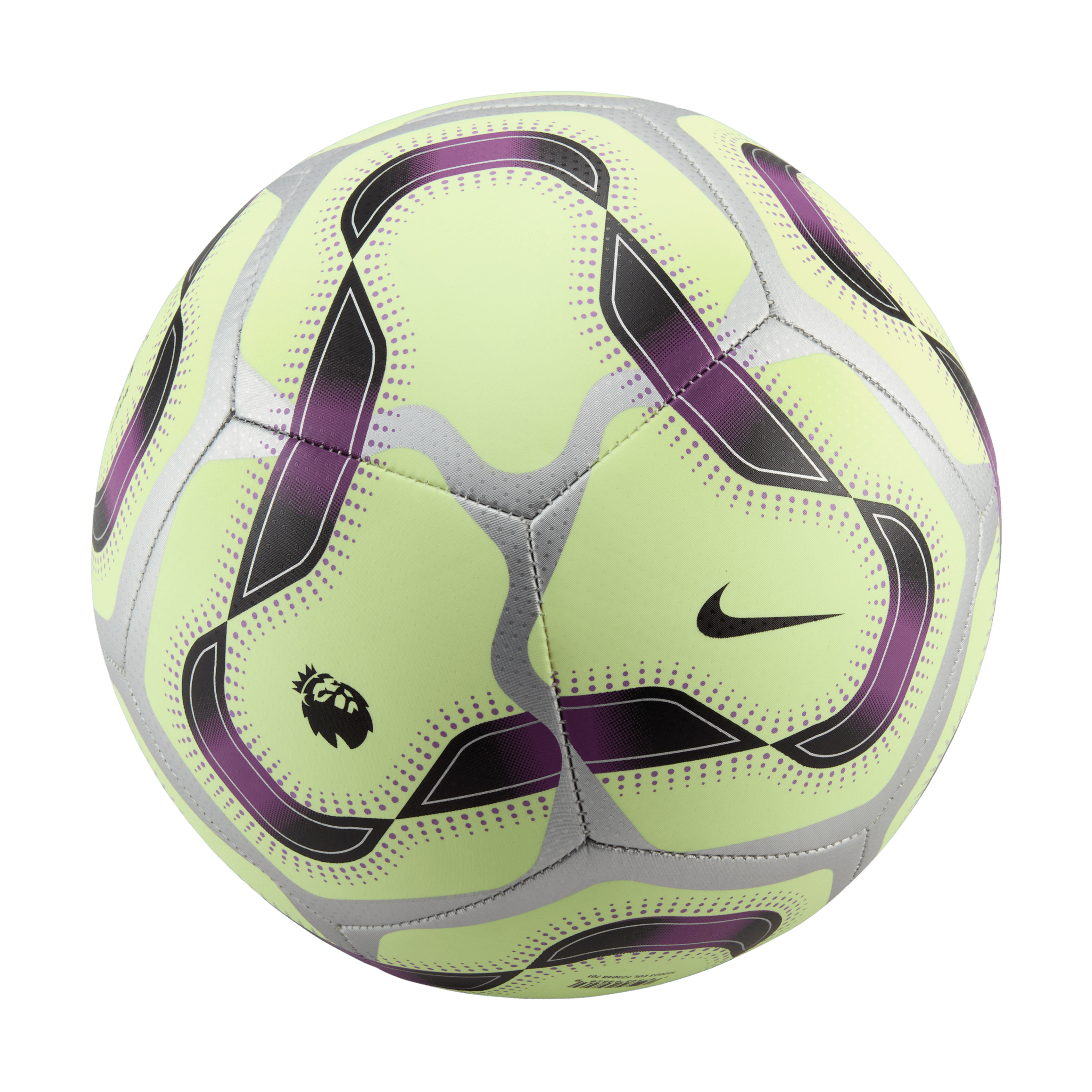 Nike Pitch Soccer Ball-BARELY VOLT/BOLD BERRY/SILVER/
