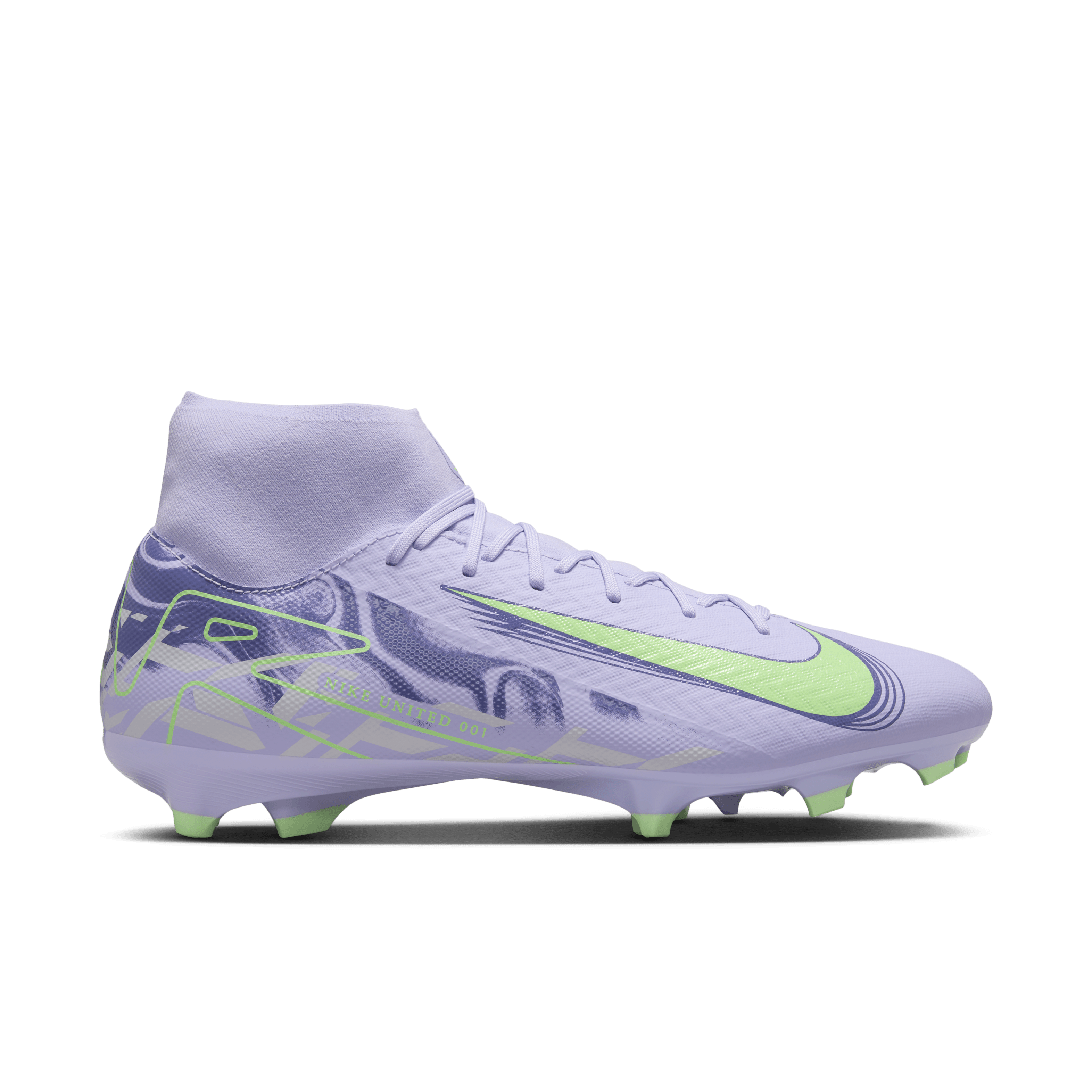 Nike Youth United Mercurial Superfly 10 Academy-Purple Agate/Barely Volt