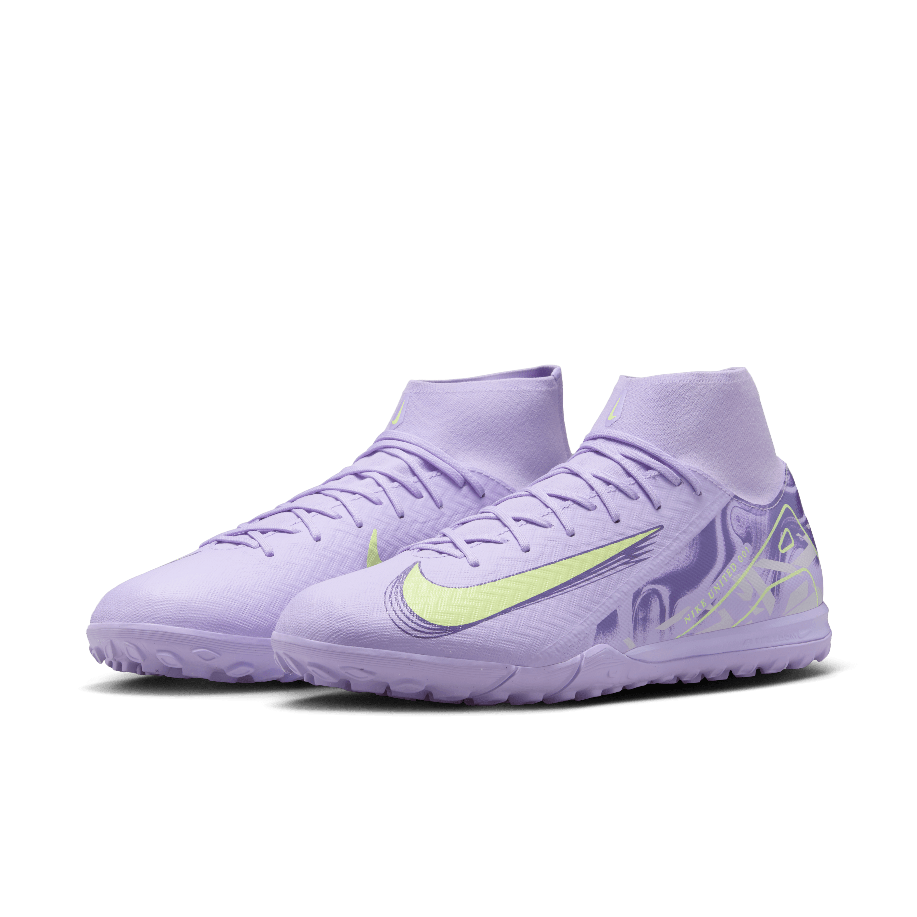 Nike United Mercurial Superfly 10 Academy TF-Purple Agate/Barely Volt