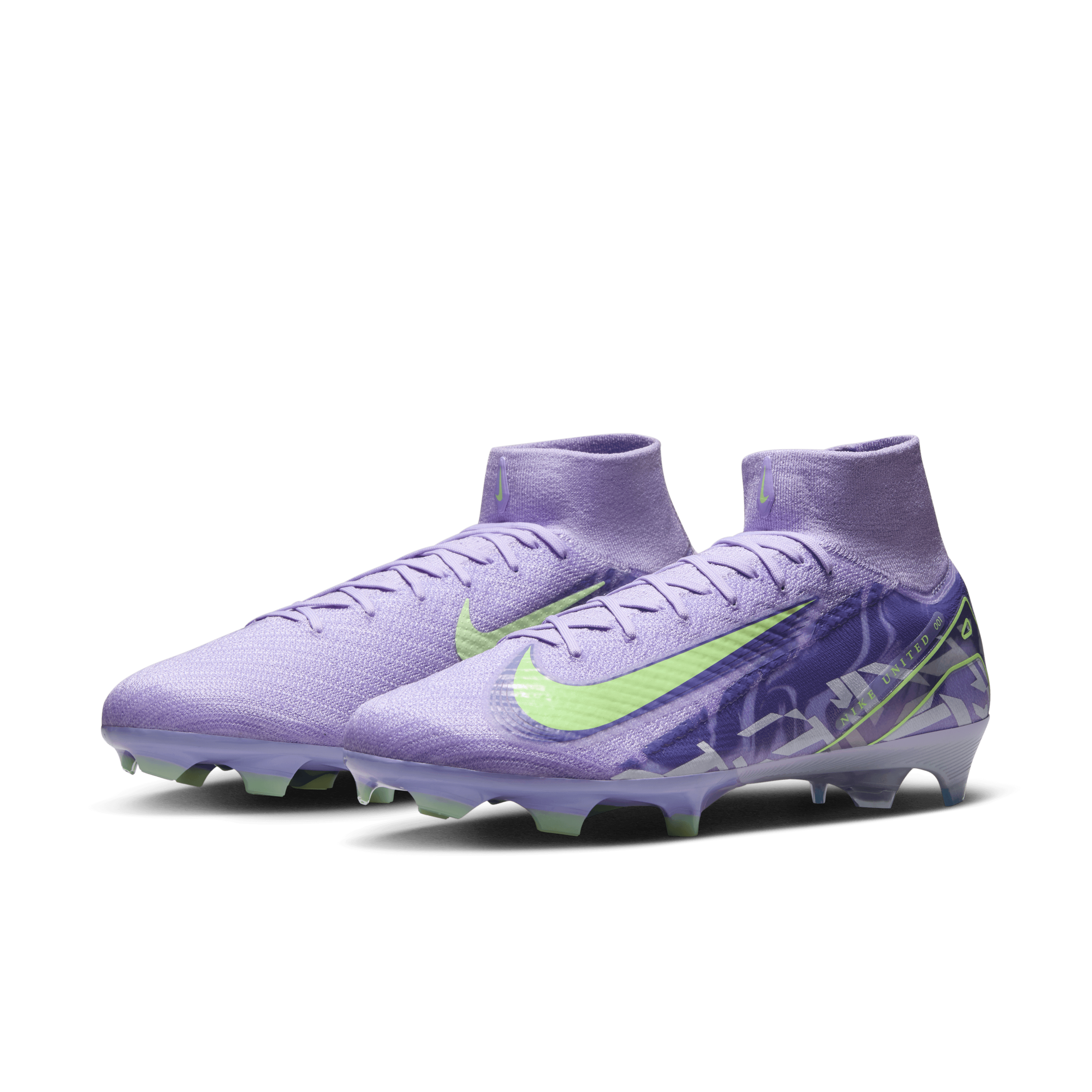 Nike United Mercurial Superfly 10 Elite-Purple Agate/Barely Volt