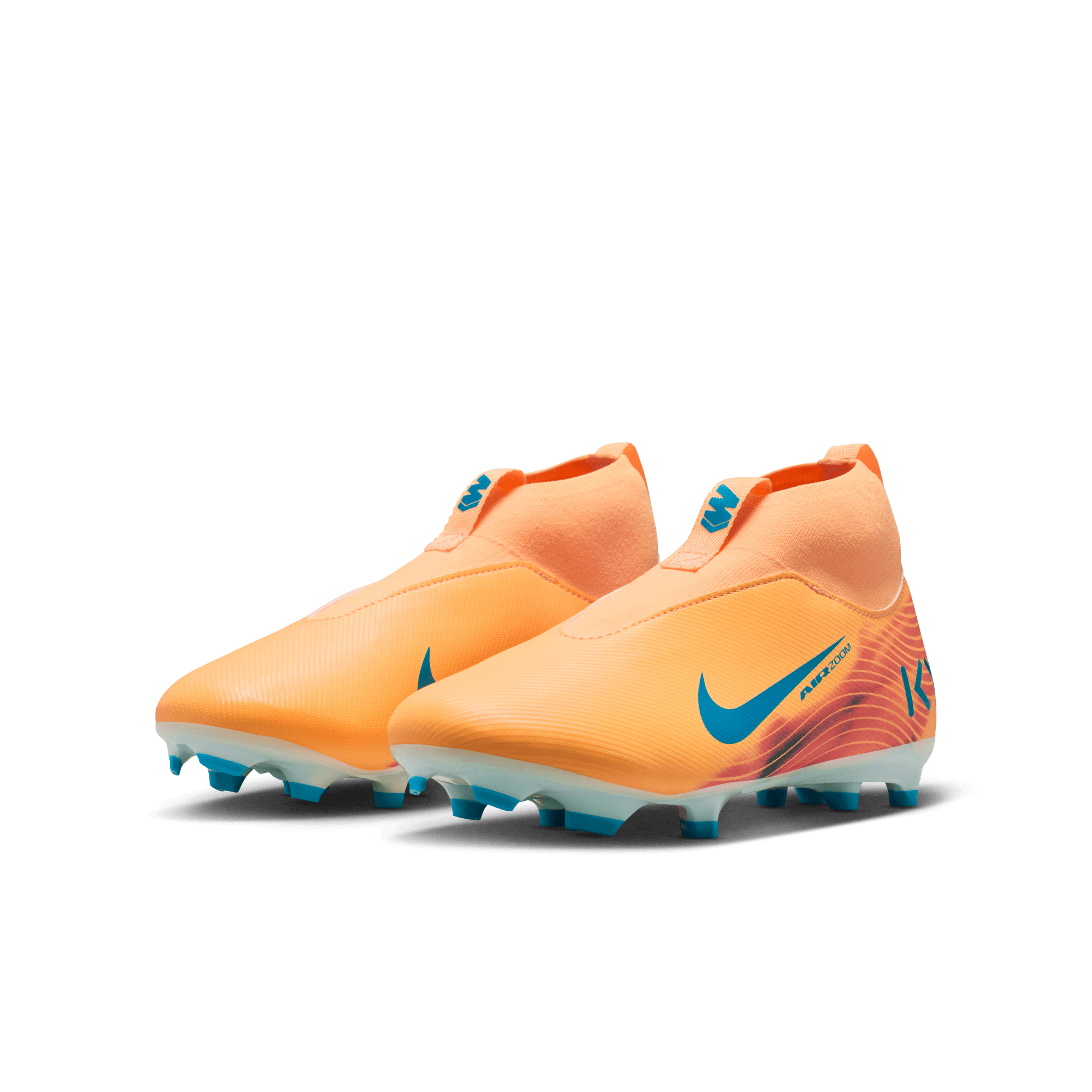 Nike Jr. Mercurial Superfly 10 Academy "Kylian Mbappé" FG -Melon Tint/neo Turq-igloo