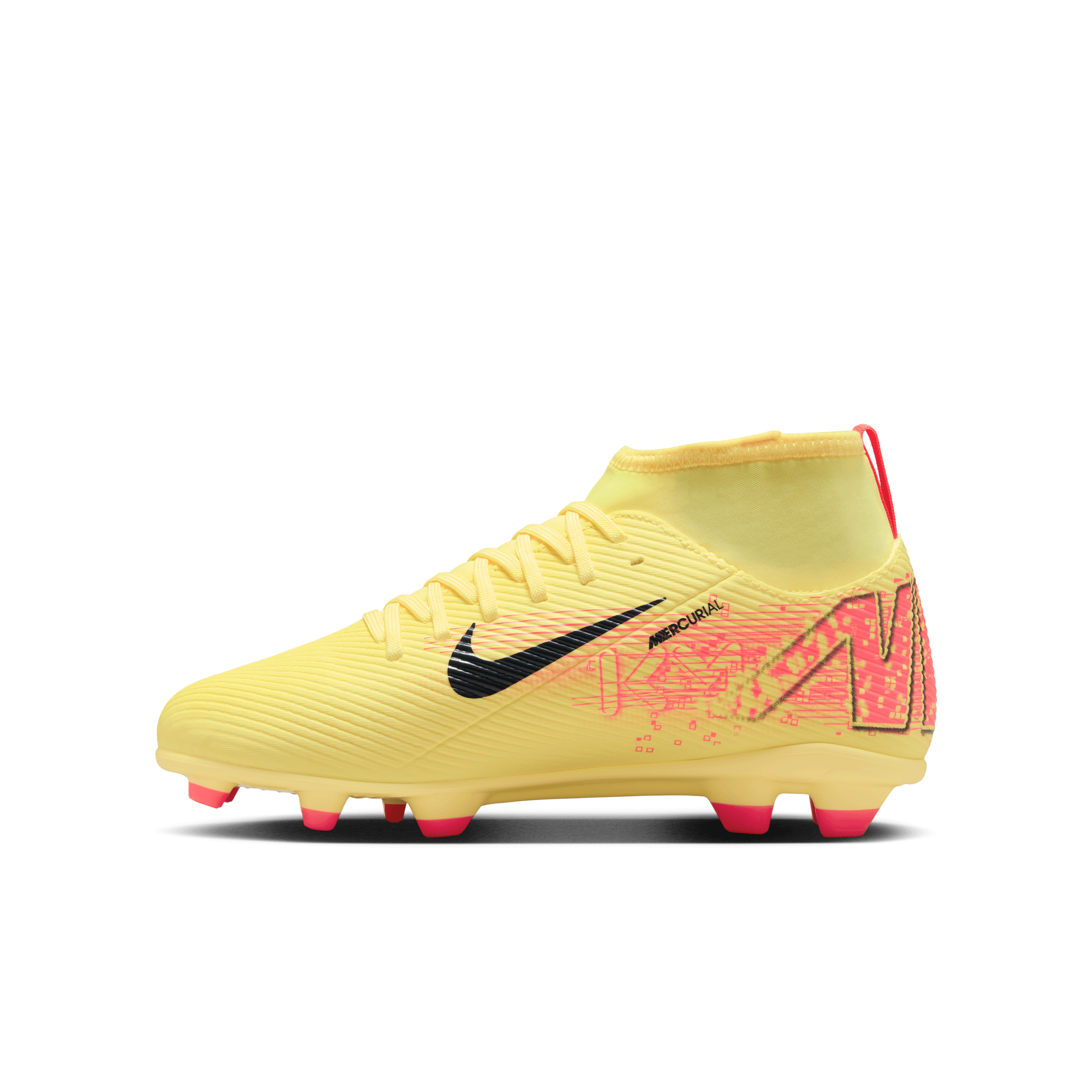 Nike Jr. Mercurial Superfly 10 Club "Kylian Mbappé" FG/Mg - Lt Laser Orange/Armory Navy