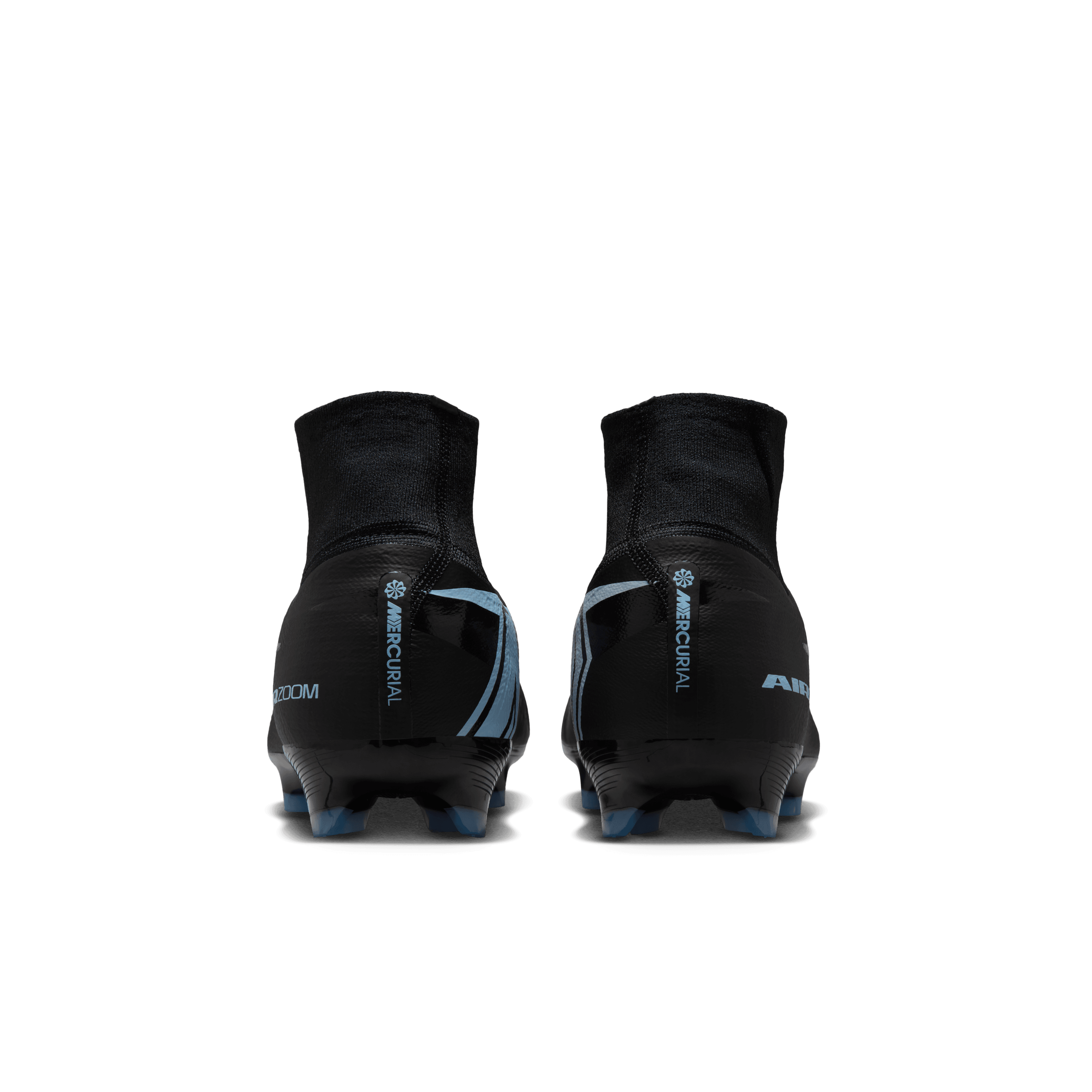 Nike Mercurial Superfly 10 Pro FG High-Top Soccer Cleats-Black/ice Blue